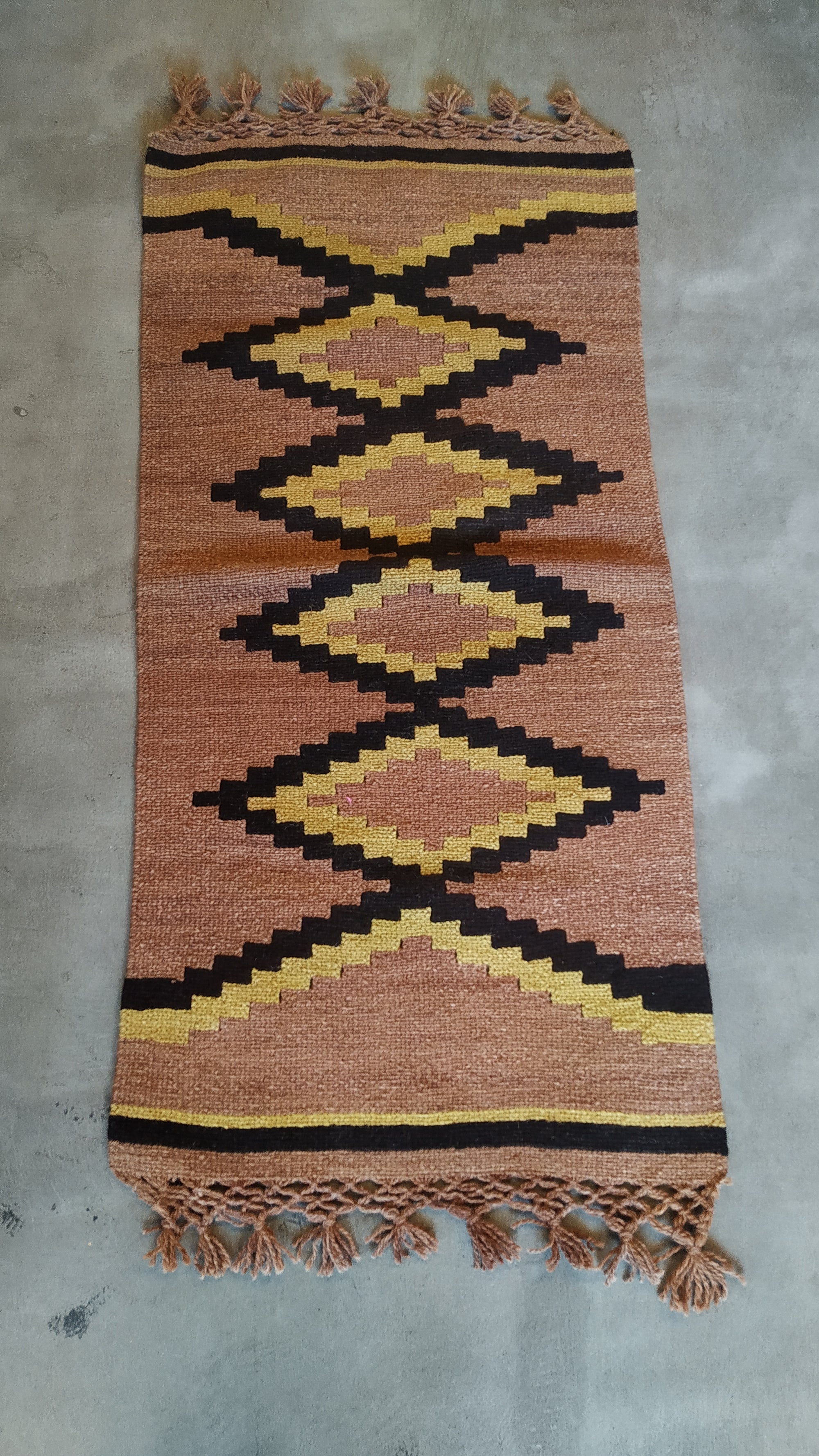Formosa Qom Textile #021, handwoven sheep wool by Qom artisans, Argentina