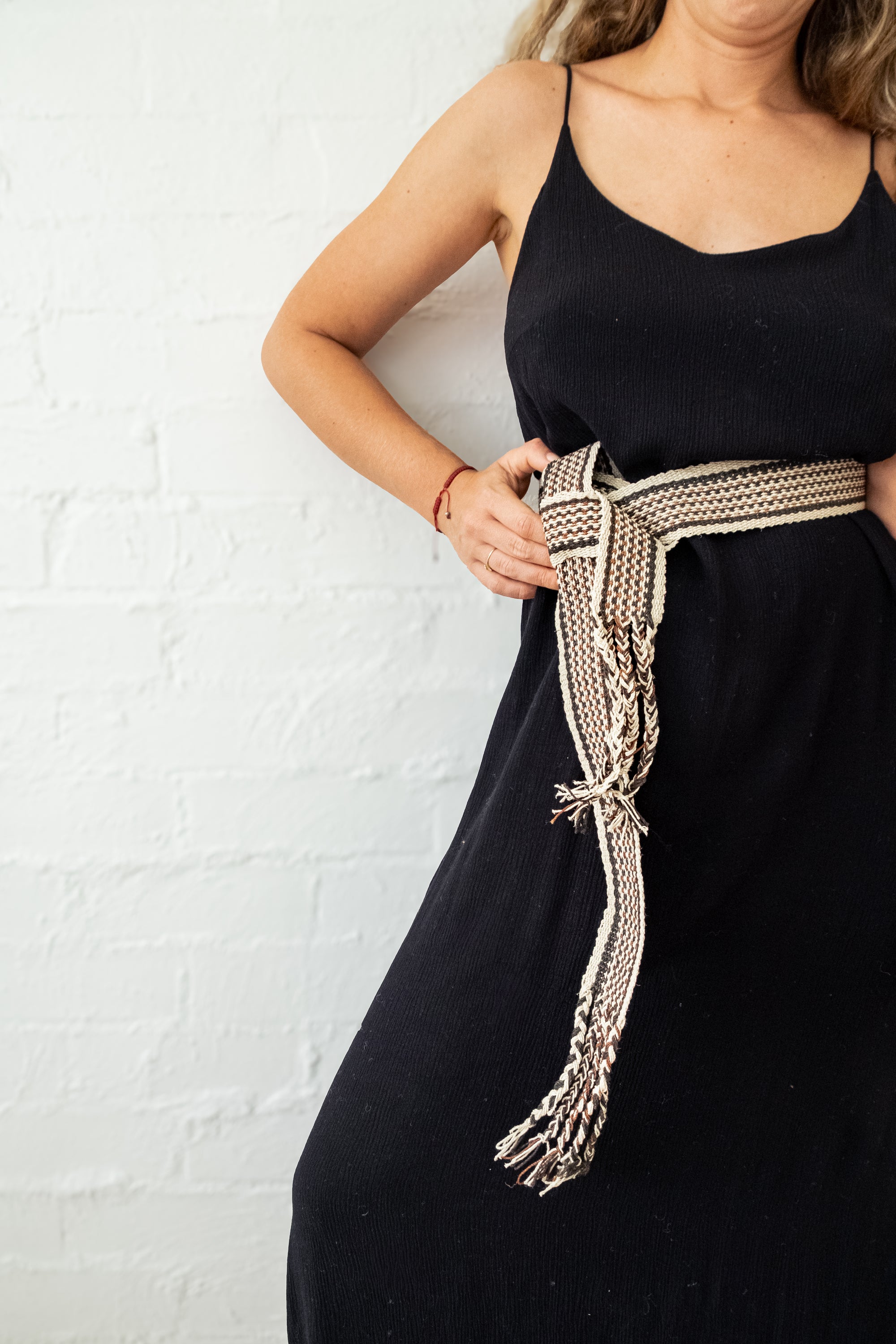 Wide Wrap Belt #0239, chaguar fibre by Wichi artisans, Argentina
