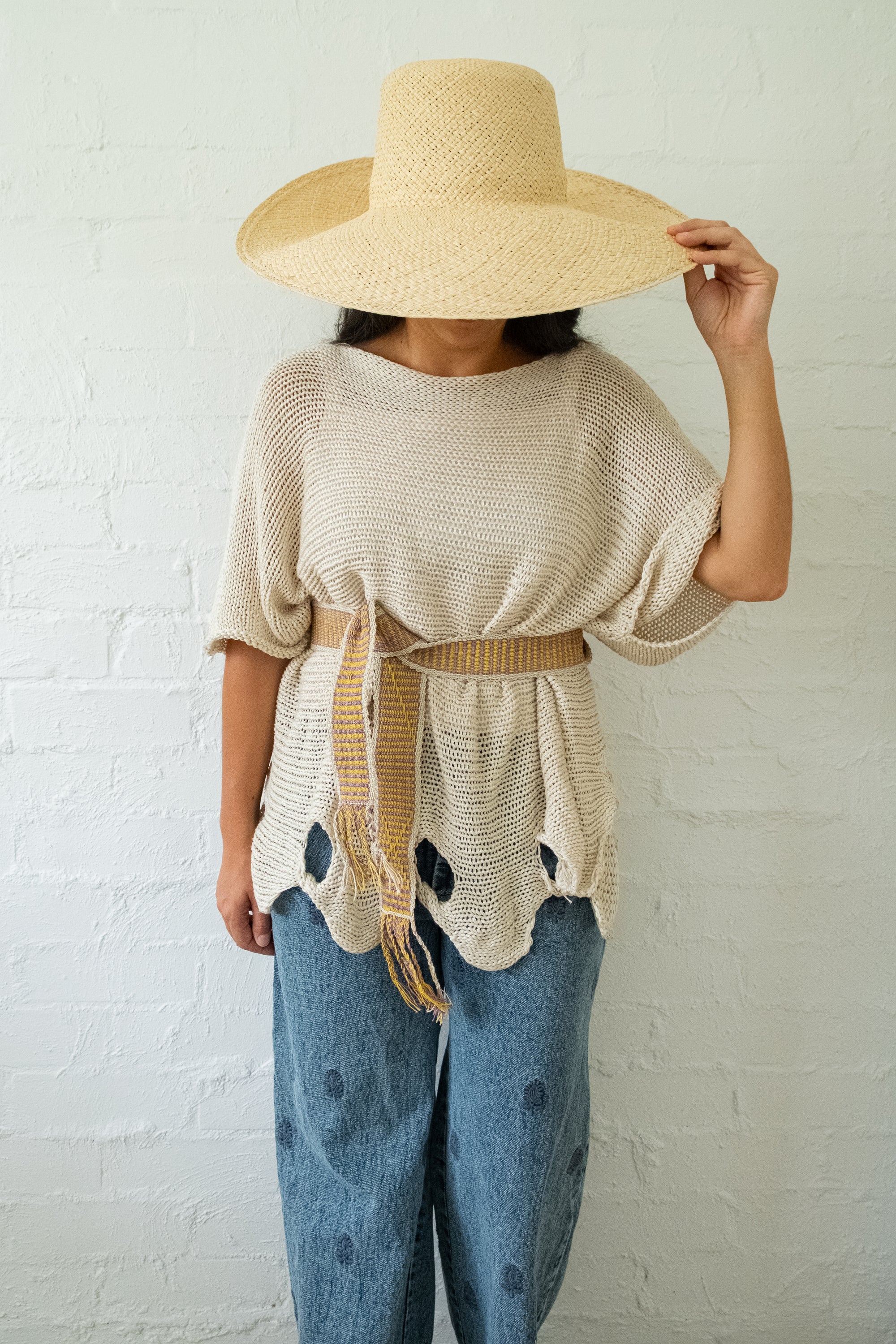 Wide Wrap Belt #0241, chaguar fibre by Wichi artisans, Argentina