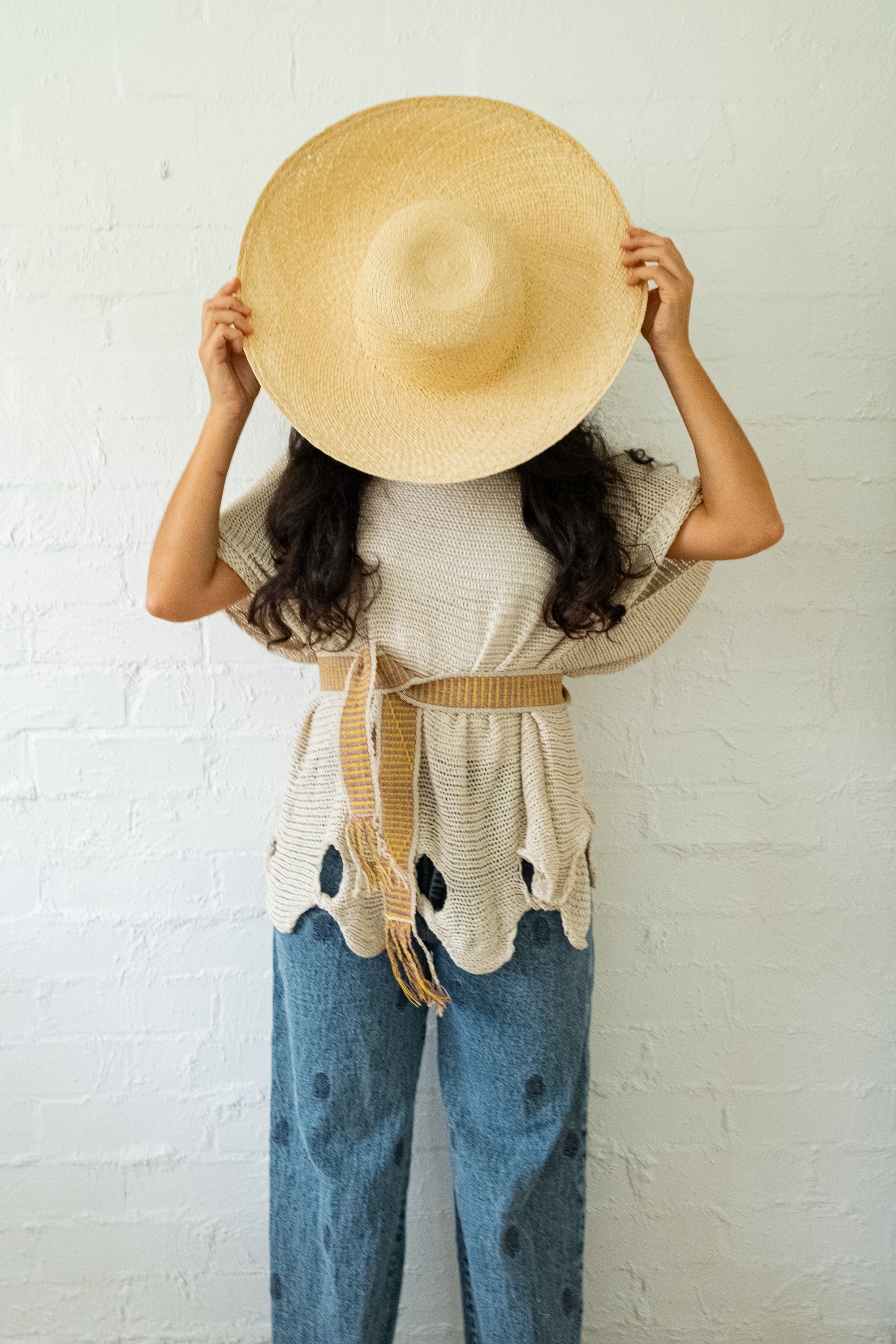 Wide Wrap Belt #0241, chaguar fibre by Wichi artisans, Argentina