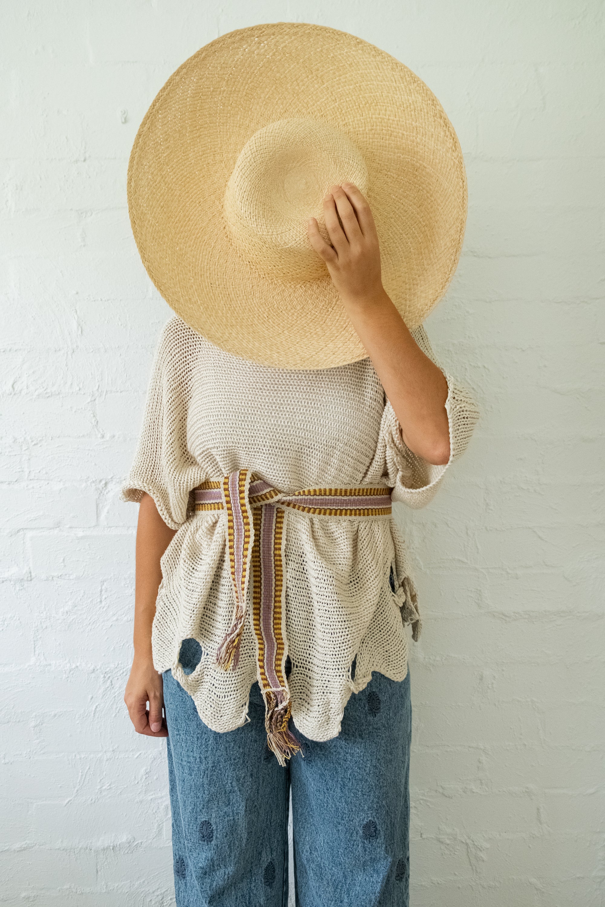 Wide Wrap Belt #0242, chaguar fibre by Wichi artisans, Argentina