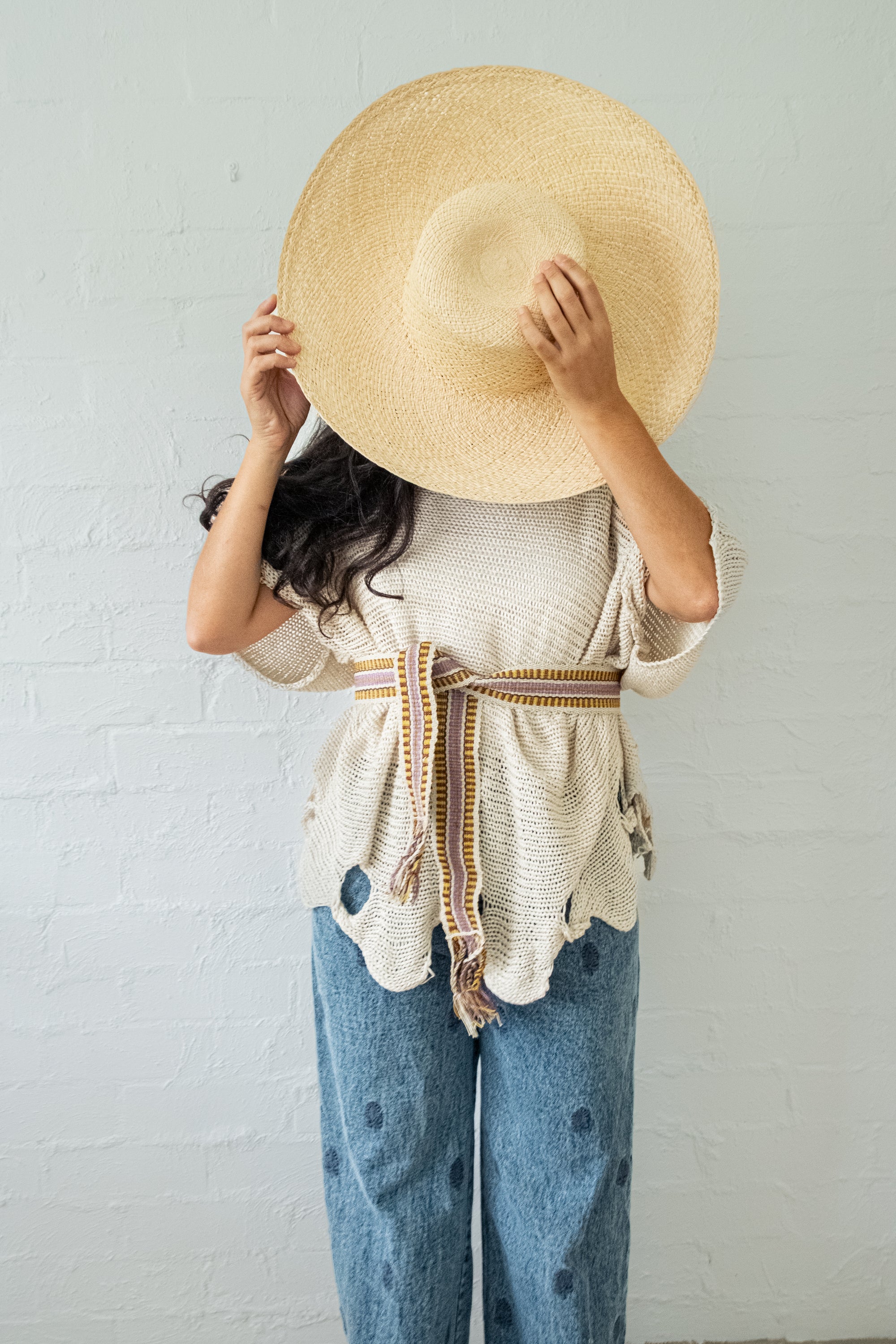 Wide Wrap Belt #0242, chaguar fibre by Wichi artisans, Argentina