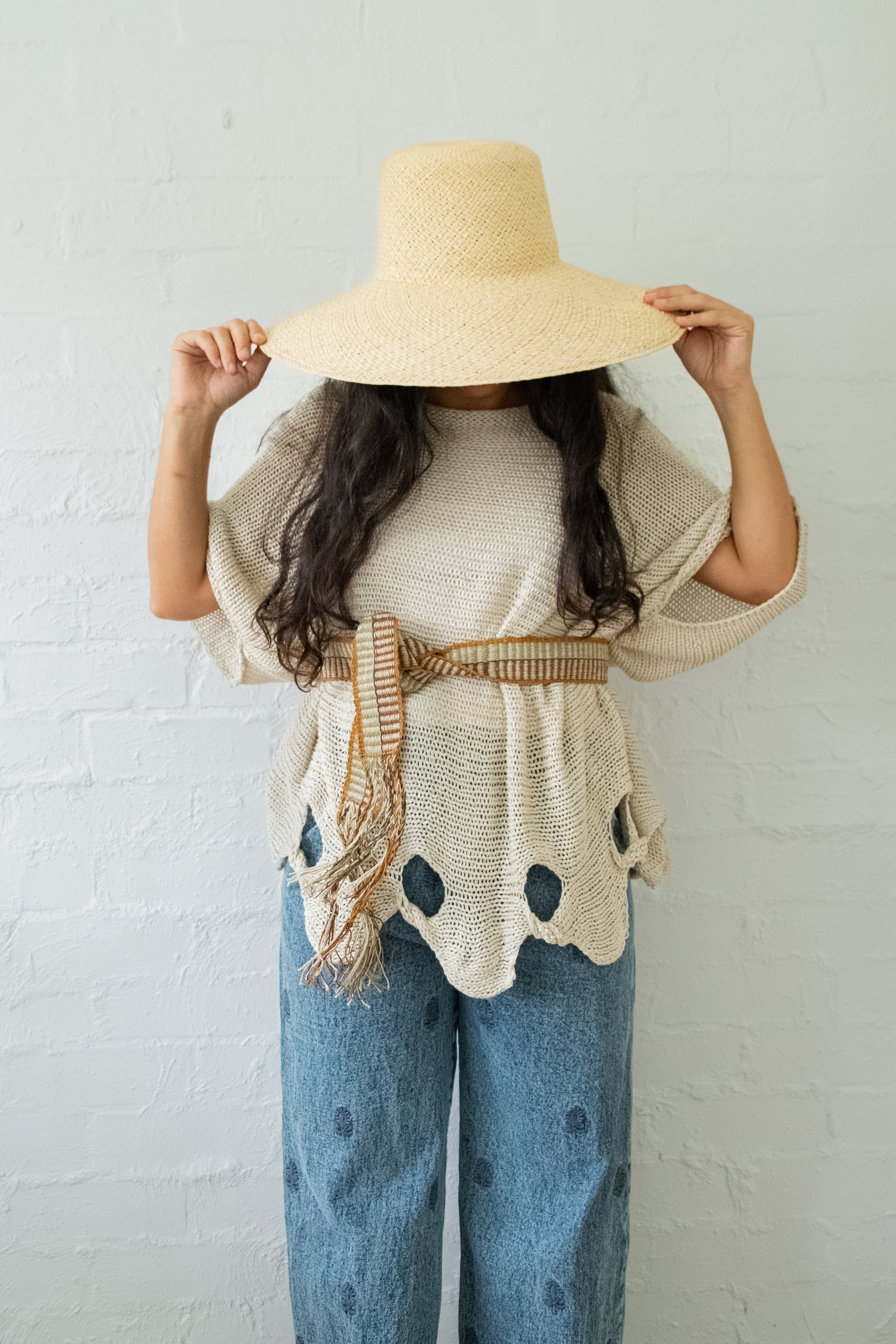 Wide Wrap Belt #0243, chaguar fibre by Wichi artisans, Argentina