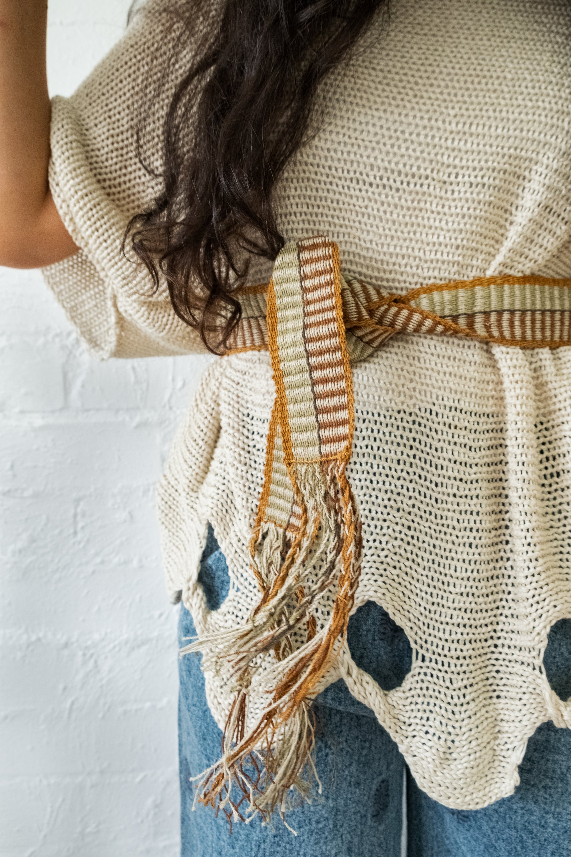 Wide Wrap Belt #0243, chaguar fibre by Wichi artisans, Argentina