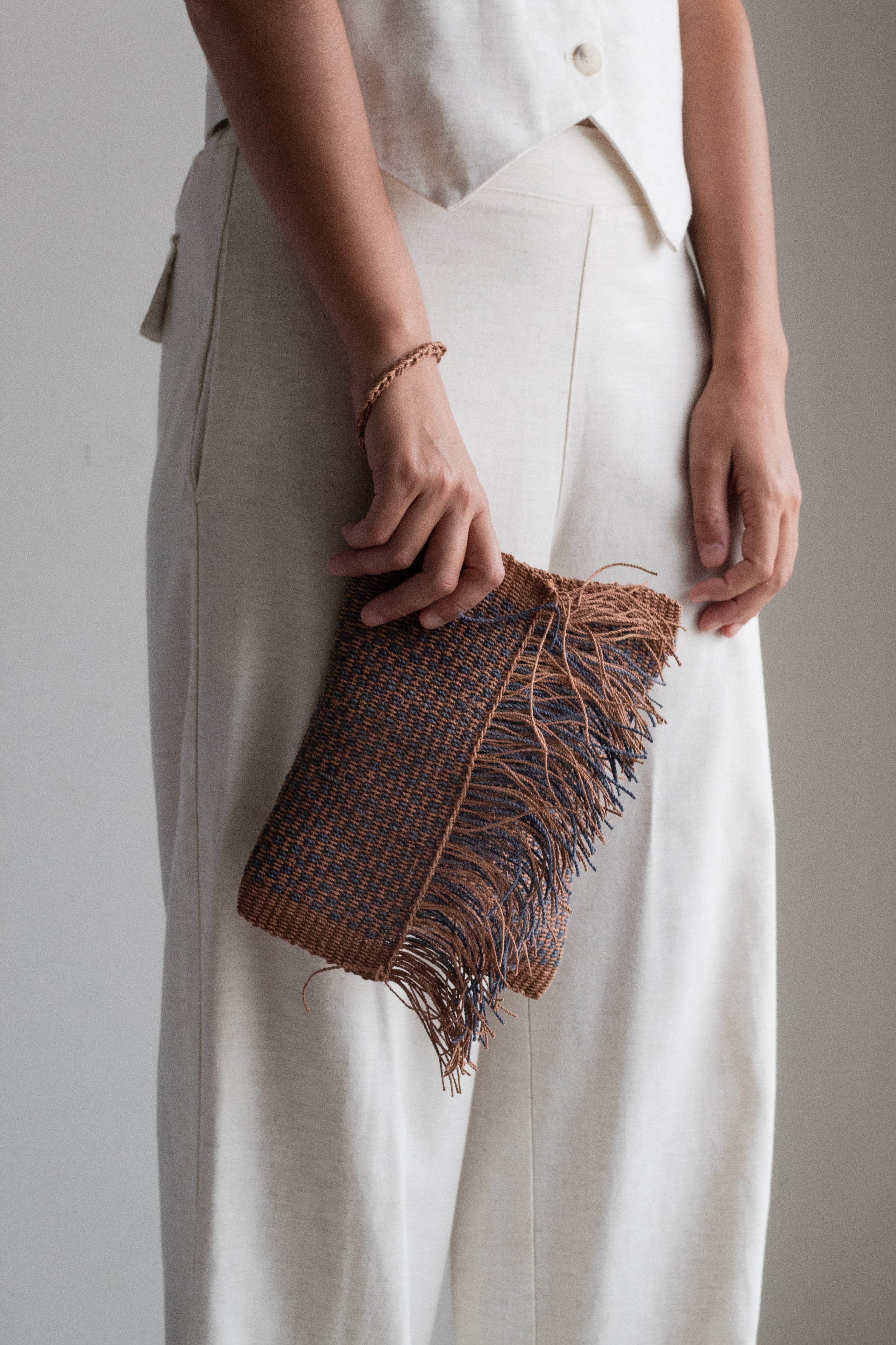 Hand woven Hermana Clutch #021