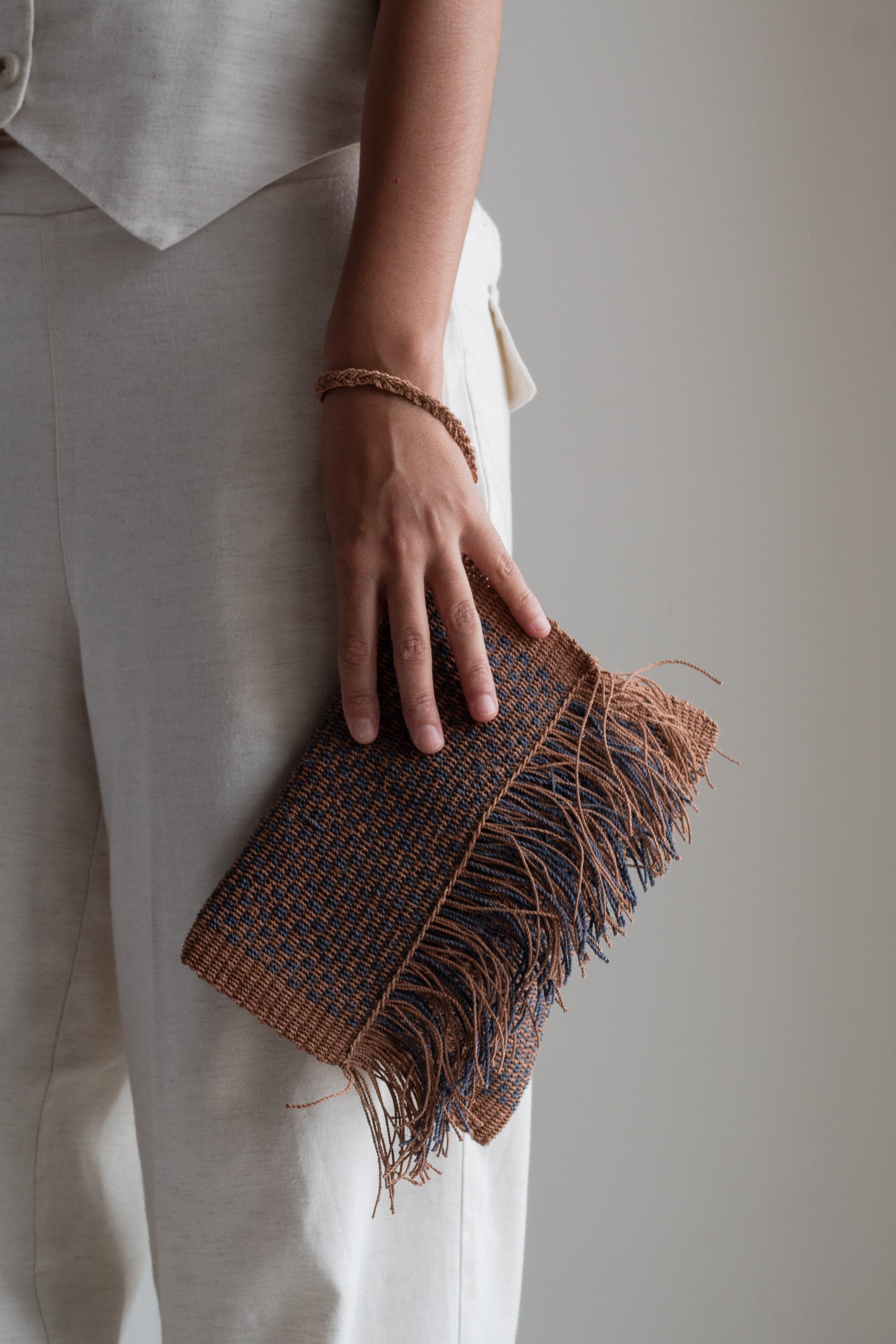 Hand woven Hermana Clutch #021