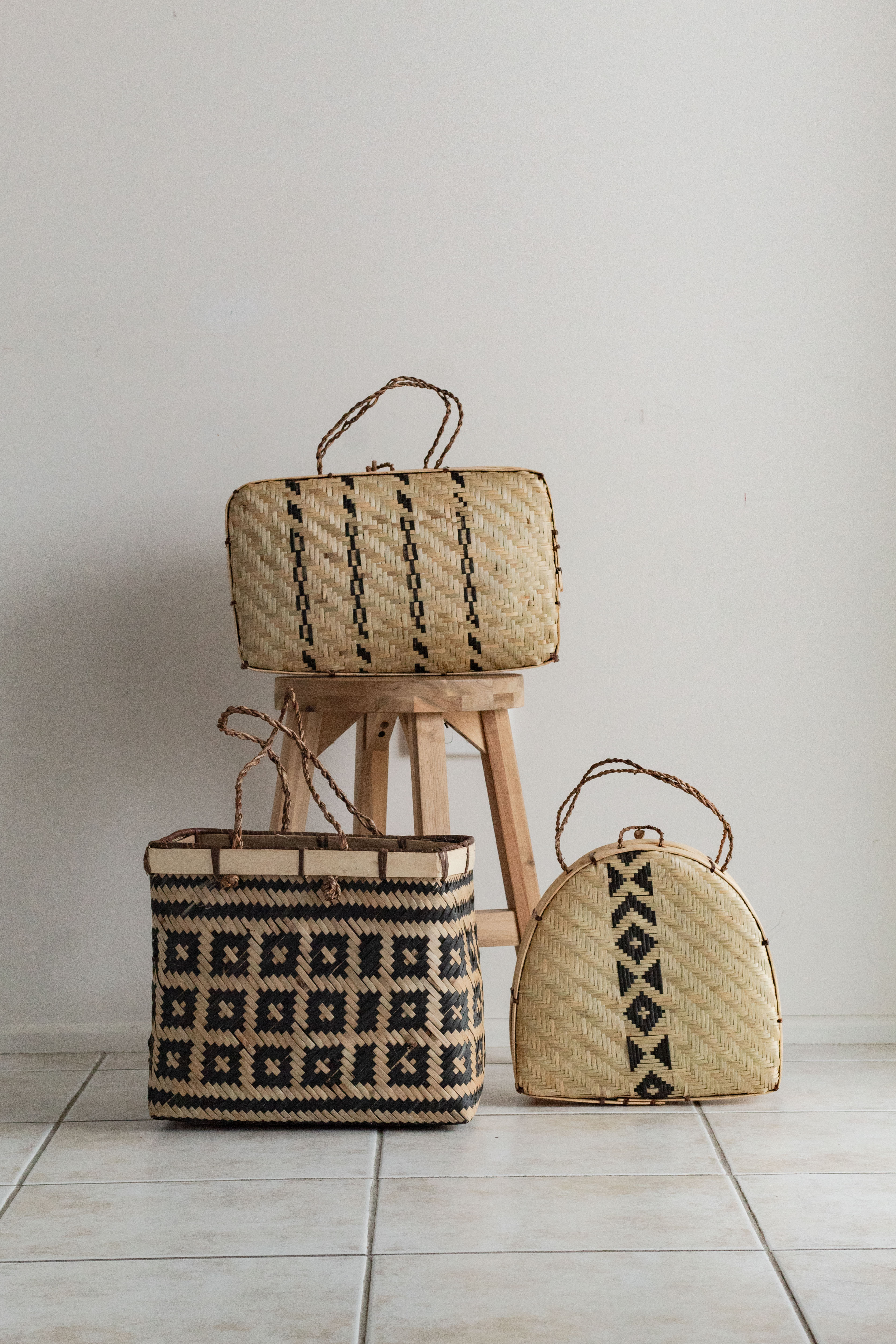 Hand woven Selva Basket #001