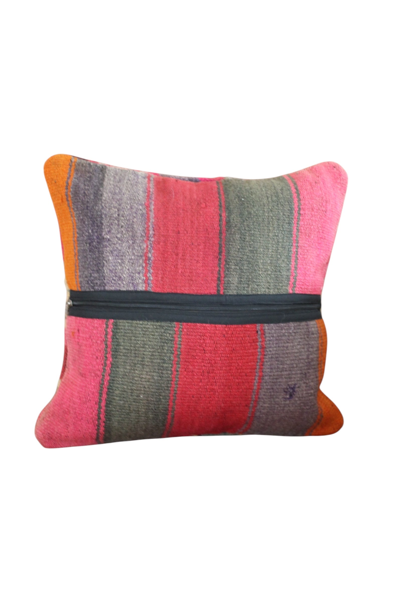 Patchwork Frazada Cushion #009, sheep wool patchwork from Peruvian Andes