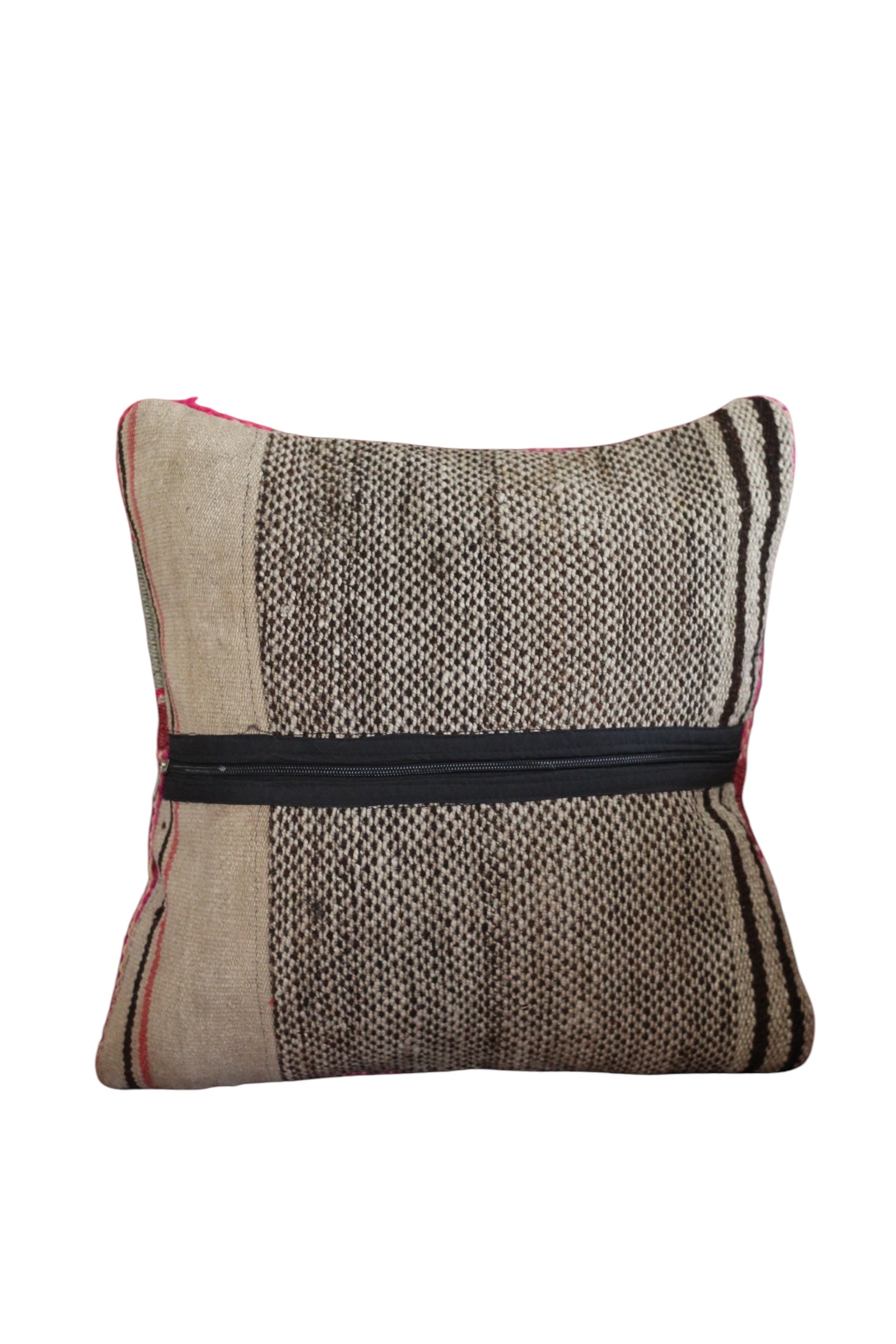 Patchwork Frazada Cushion #011, sheep wool patchwork from Peruvian Andes