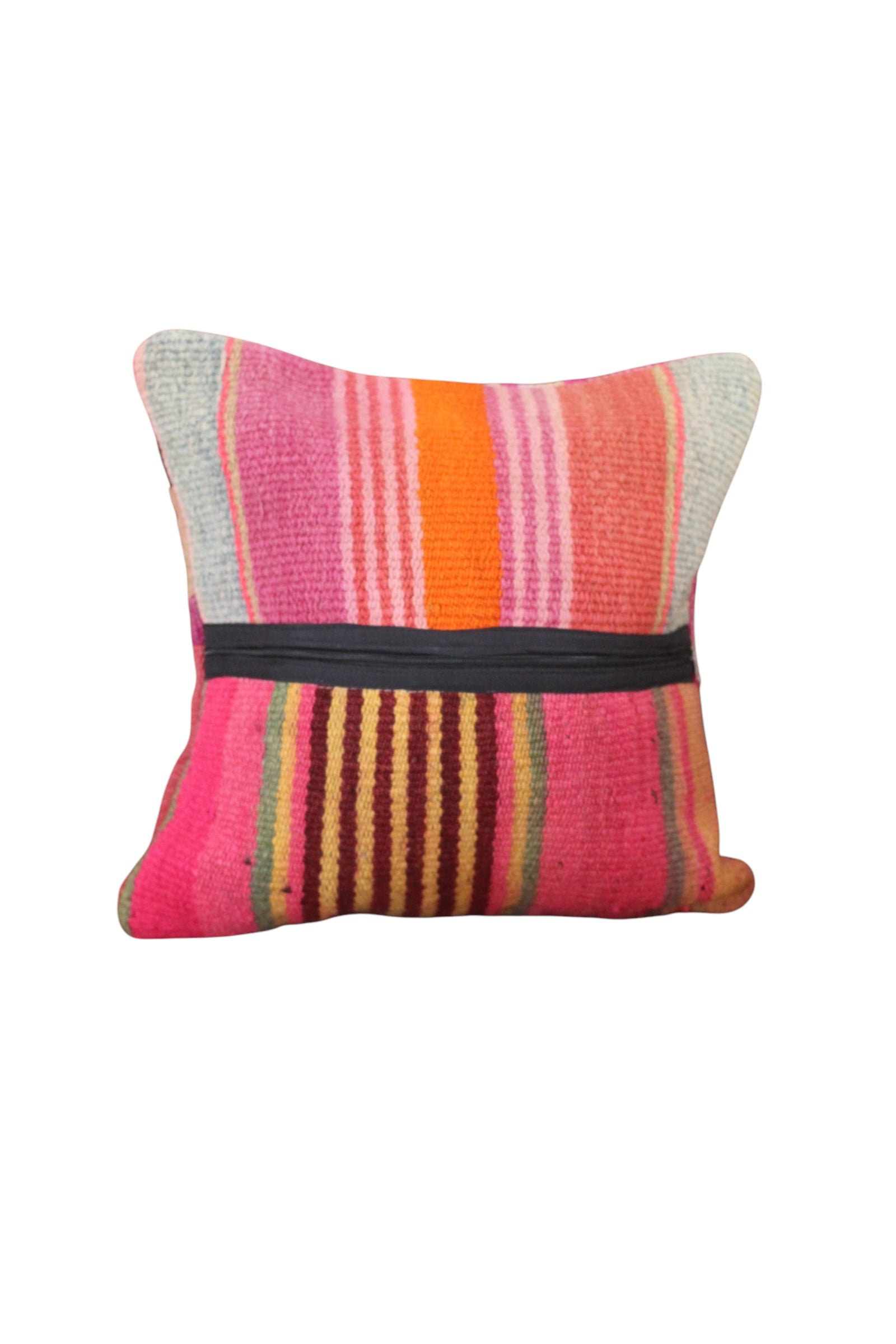 Patchwork Frazada Cushion #013, sheep wool patchwork from Peruvian Andes