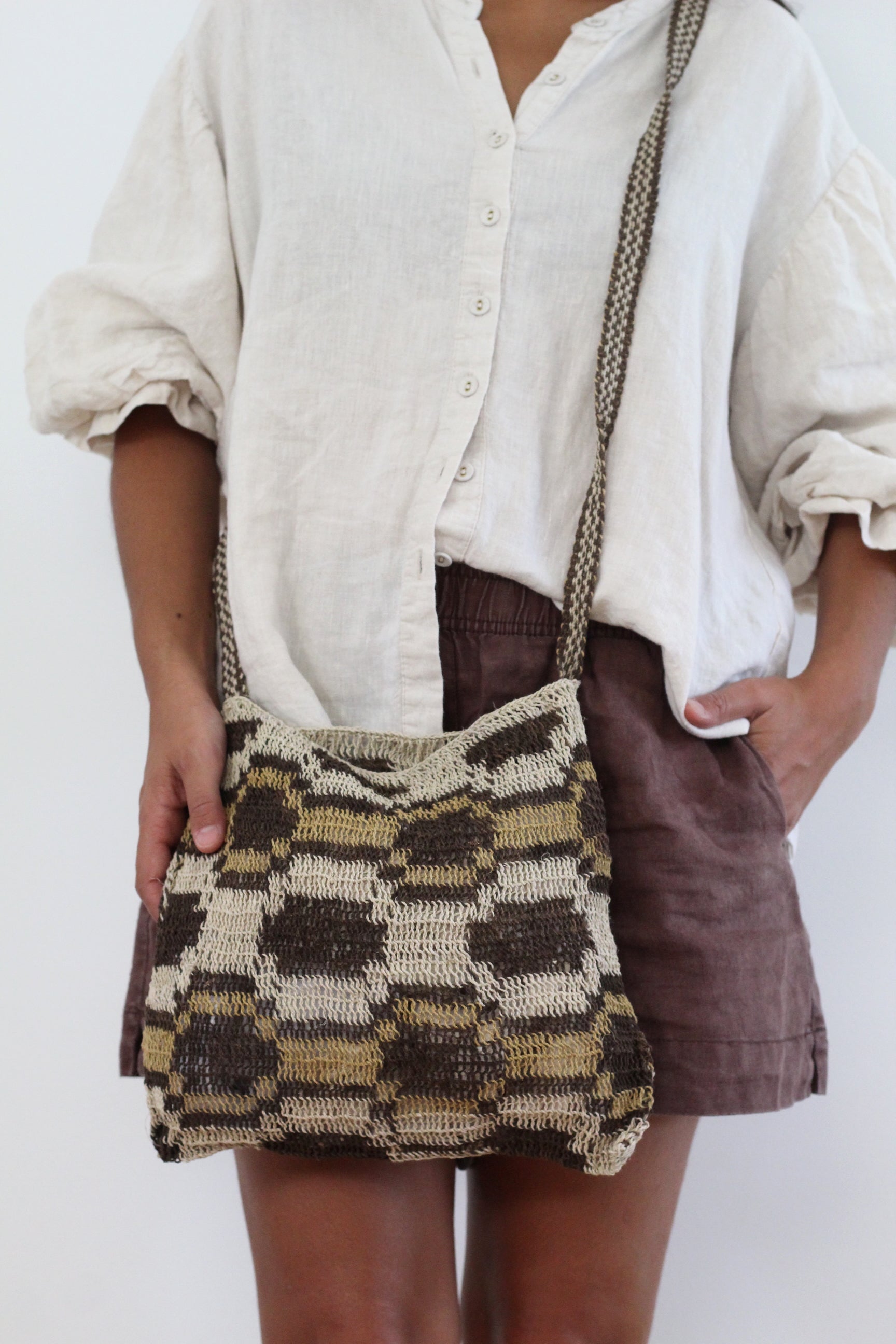 Hand woven Tierra bag #0287