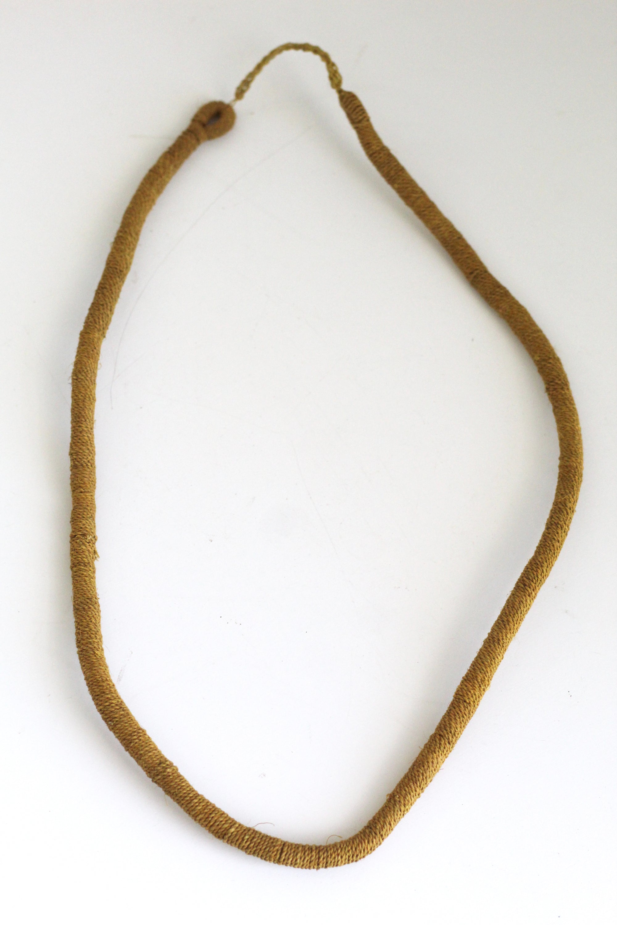 Necklace #080 Mustard, handwoven chaguar by Wichi artisans, Argentina