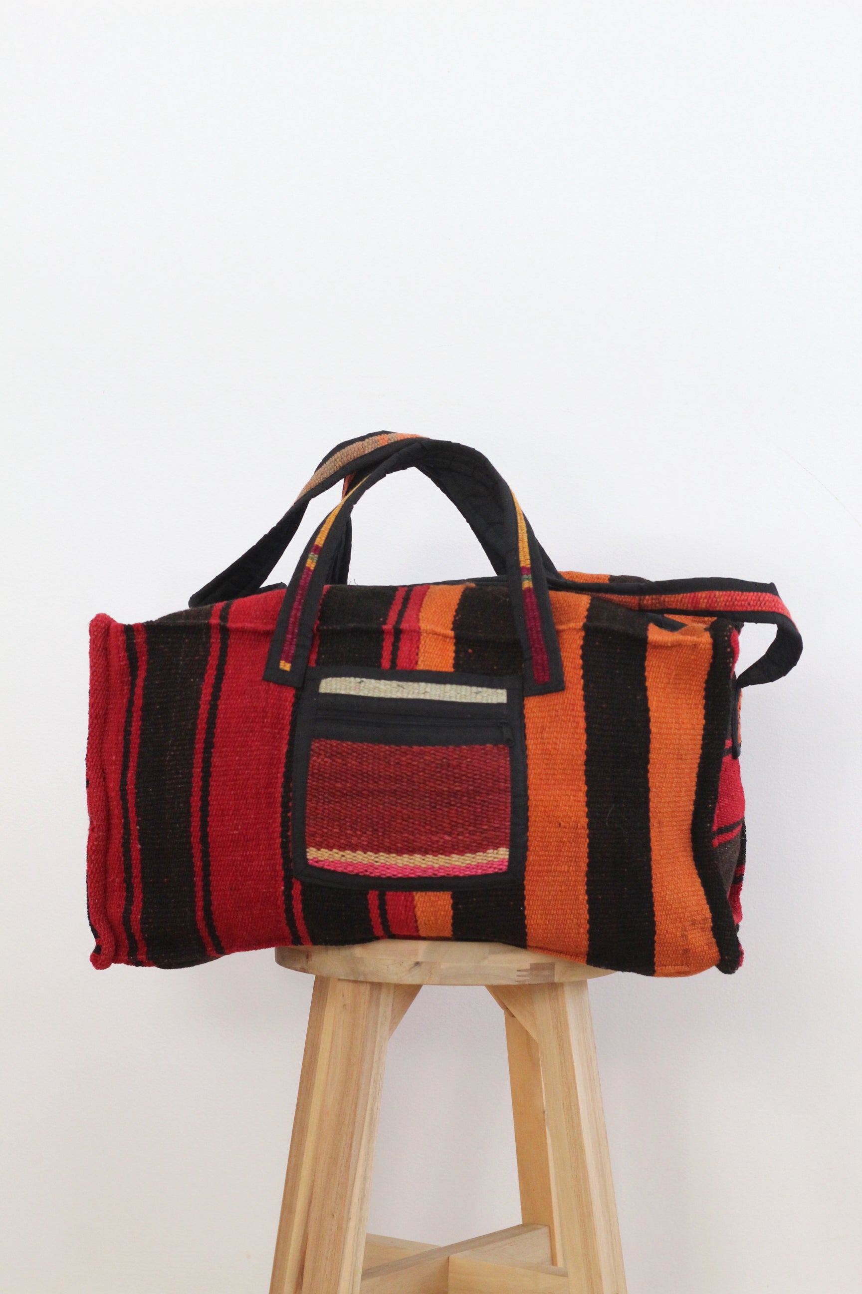 Frazada Weekender Bag #002, sheep wool from Peruvian Andes