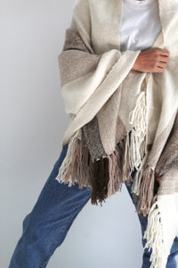 Llama Wool Wrap Shawl