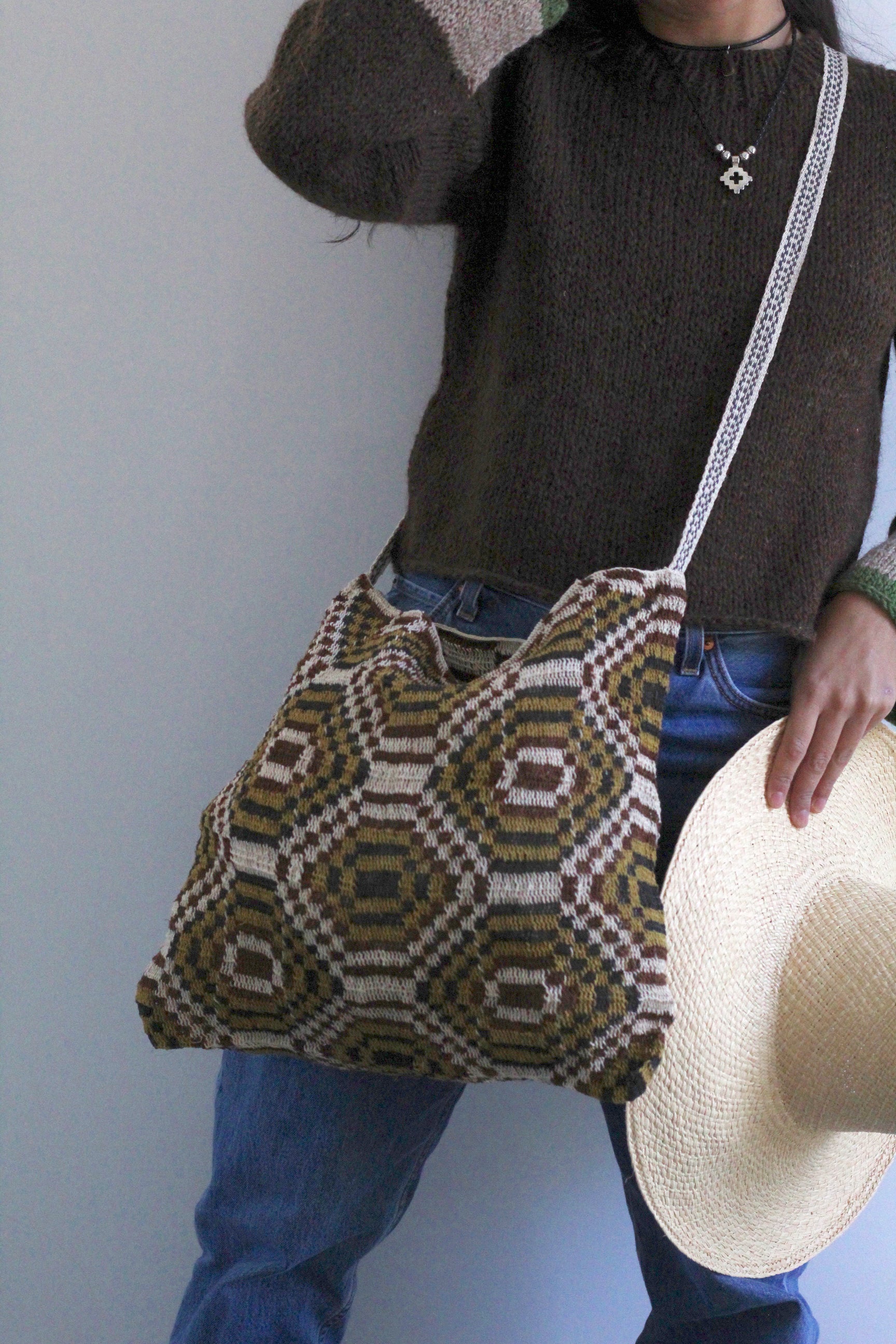 Hand woven Oversized Bag #030