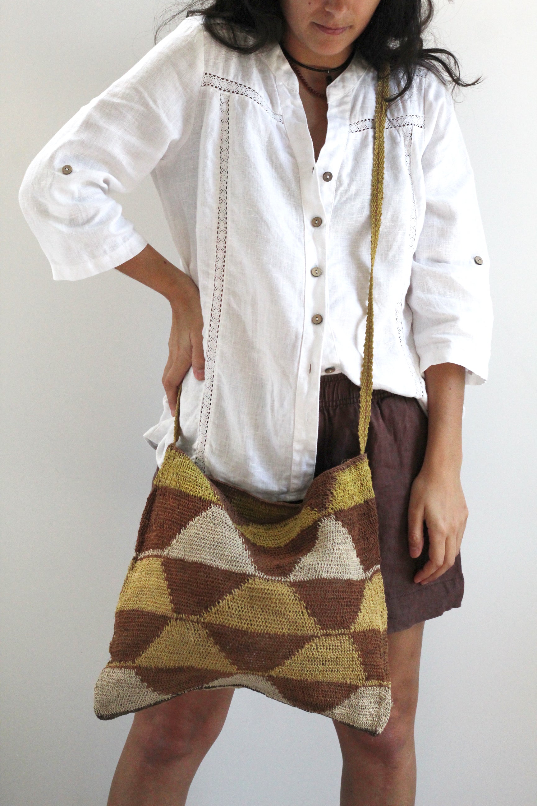 Hand woven Oversized Bag #034