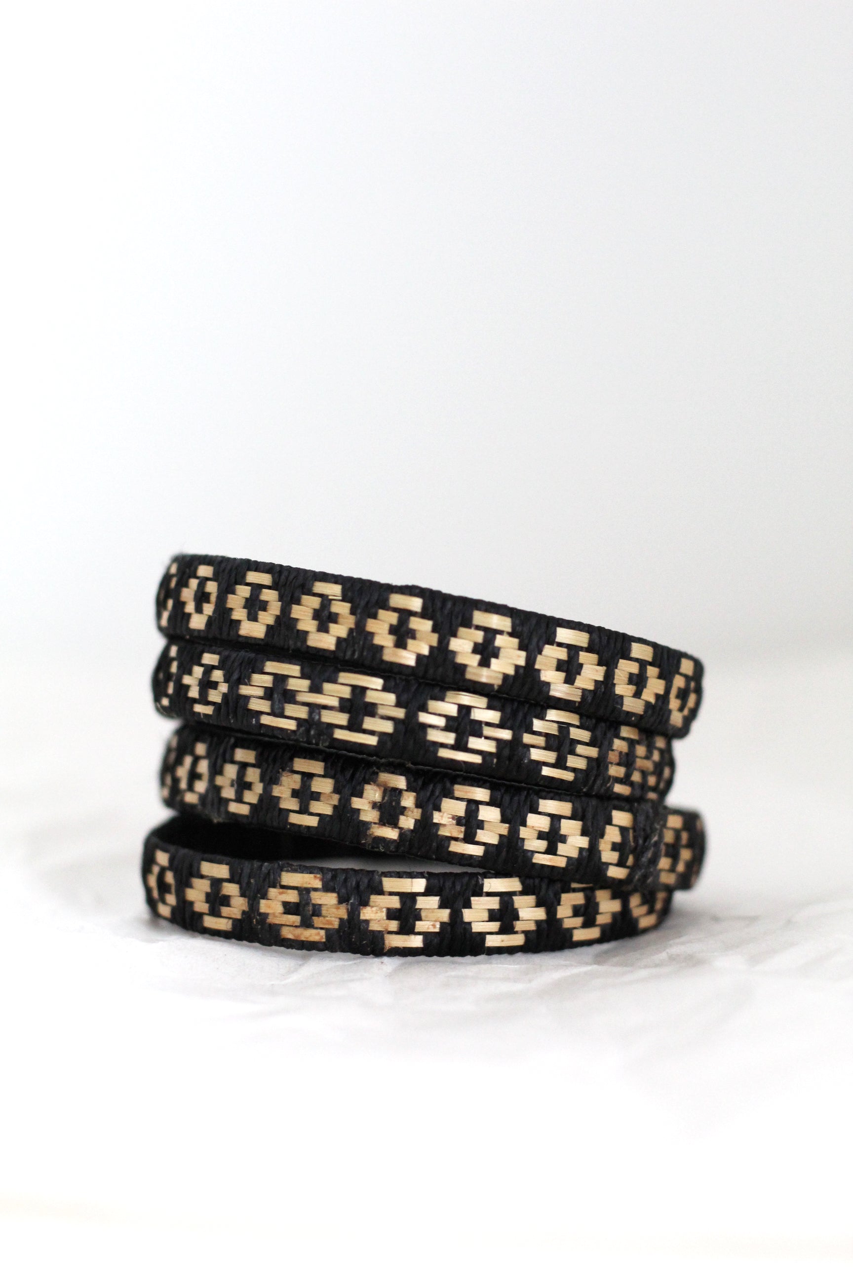 Selva Bangle Bracelet #001, handcrafted plant fibre, Argentinian jungle