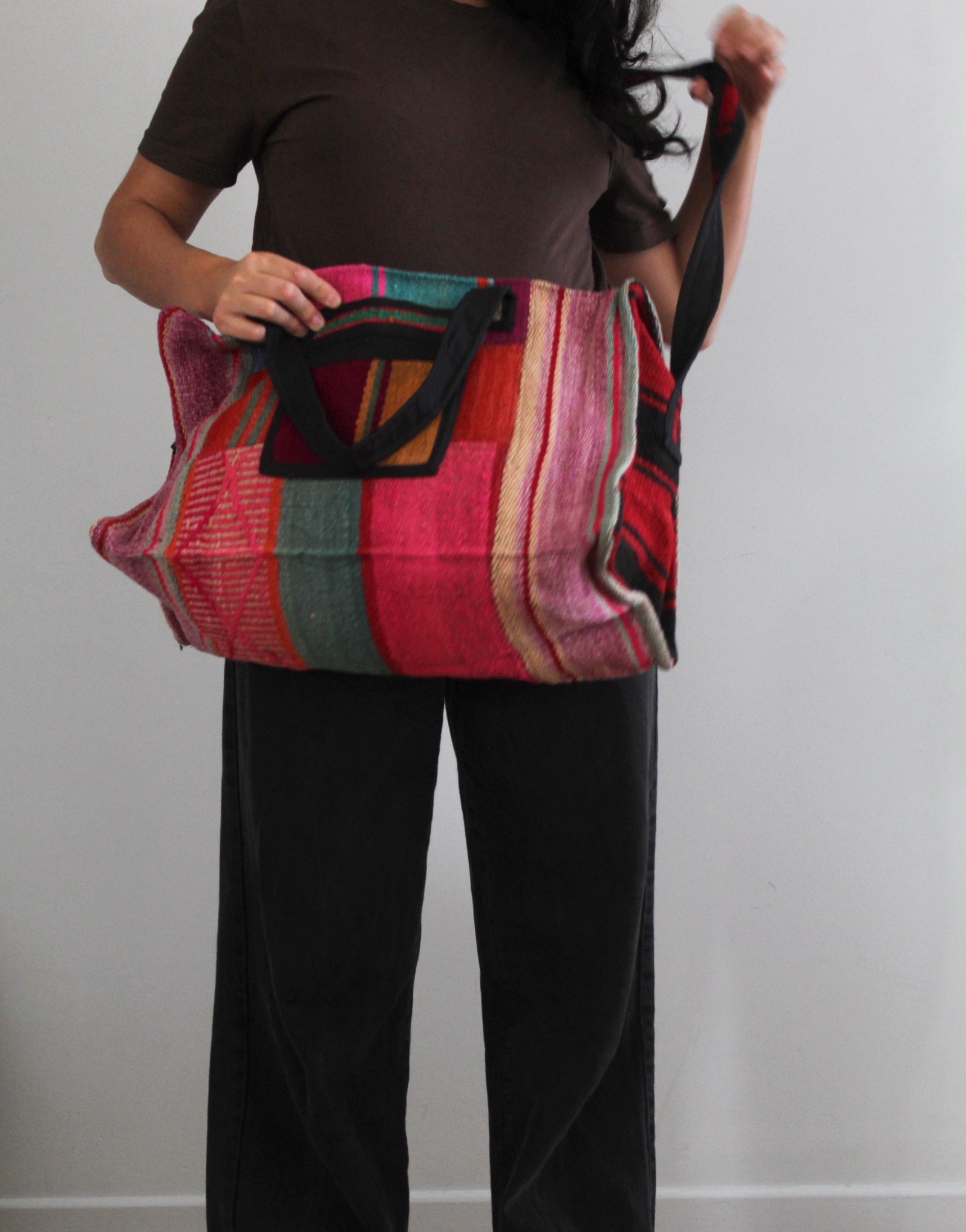 Frazada Weekender Bag #004, sheep wool from Peruvian Andes
