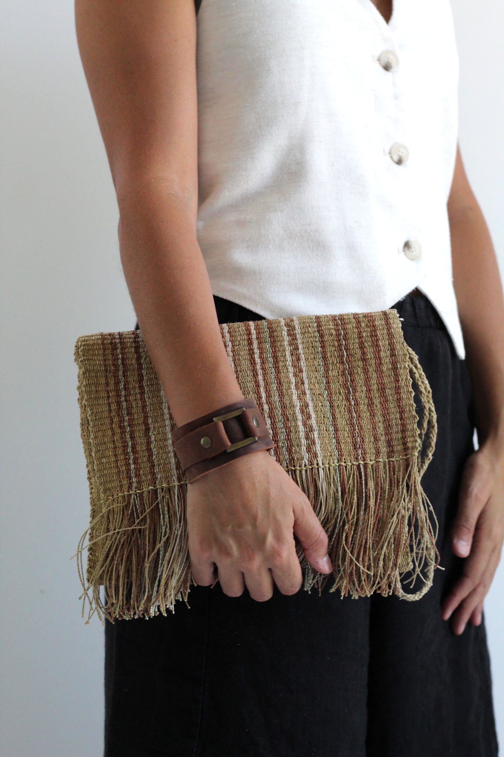 Tanned Leather Bracelet #002, handcrafted leather, Argentina