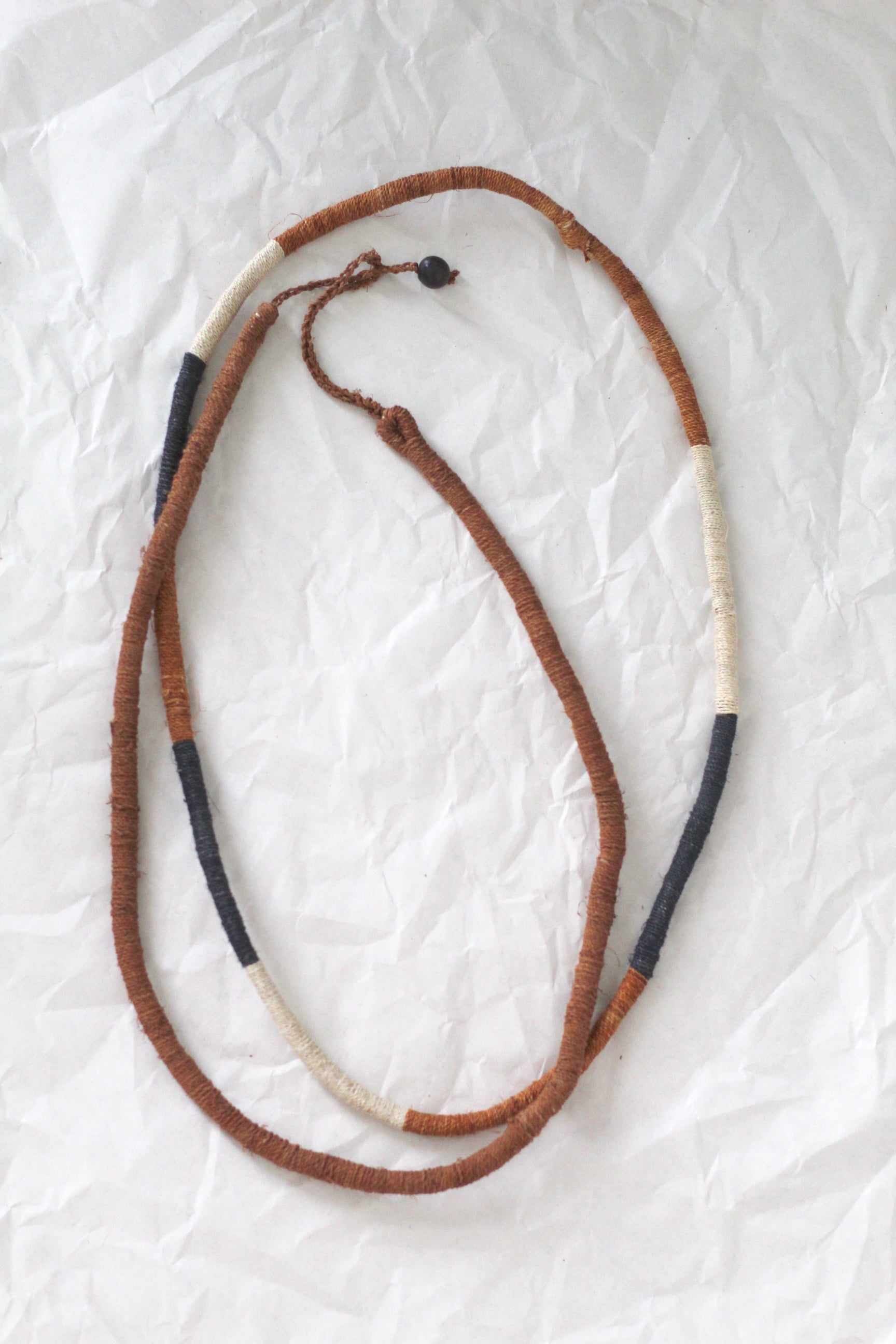 Necklace #0116, handwoven chaguar by Wichi artisans, Argentina