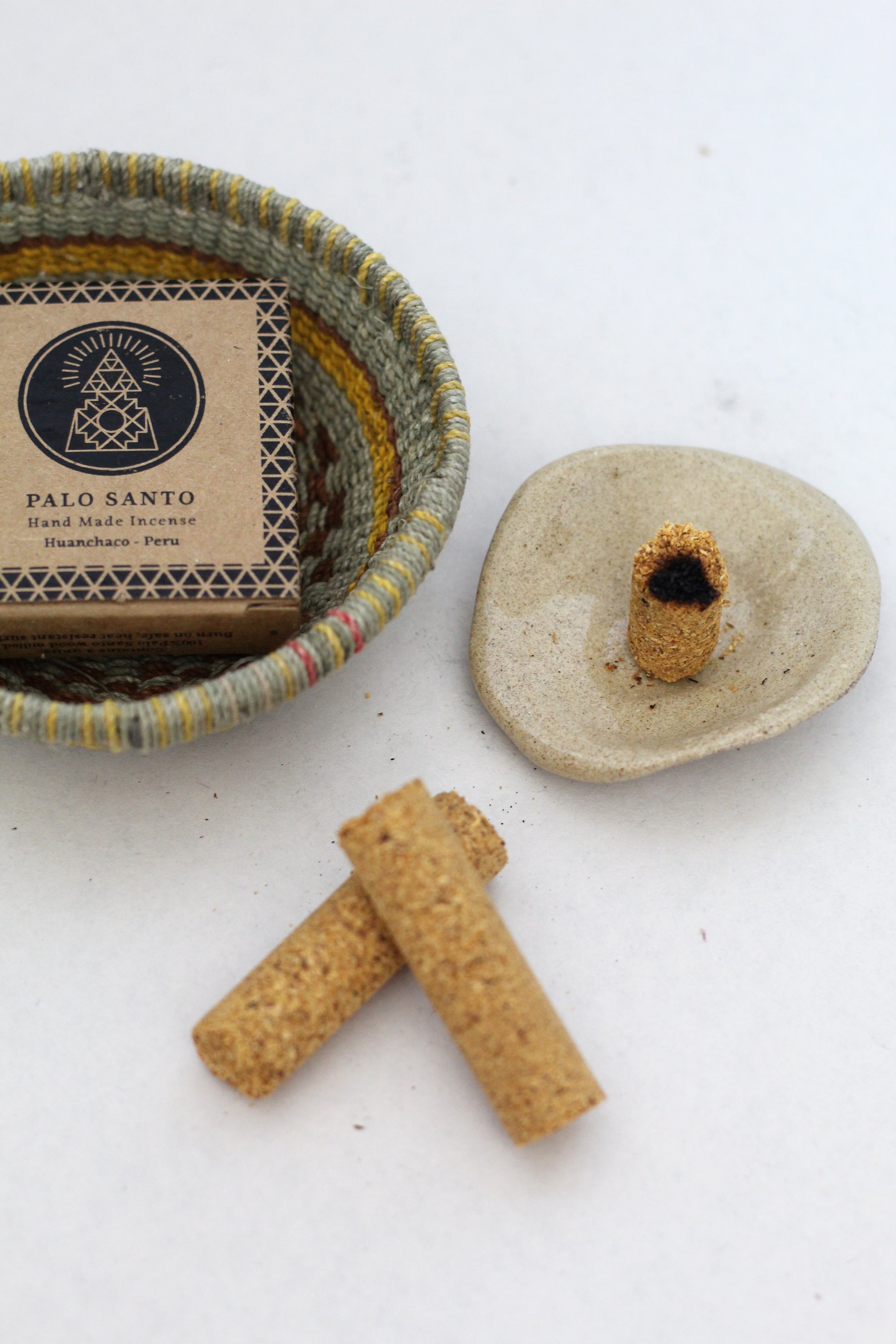 Mini Smudge Bowl Sand, handmade stoneware ceramic