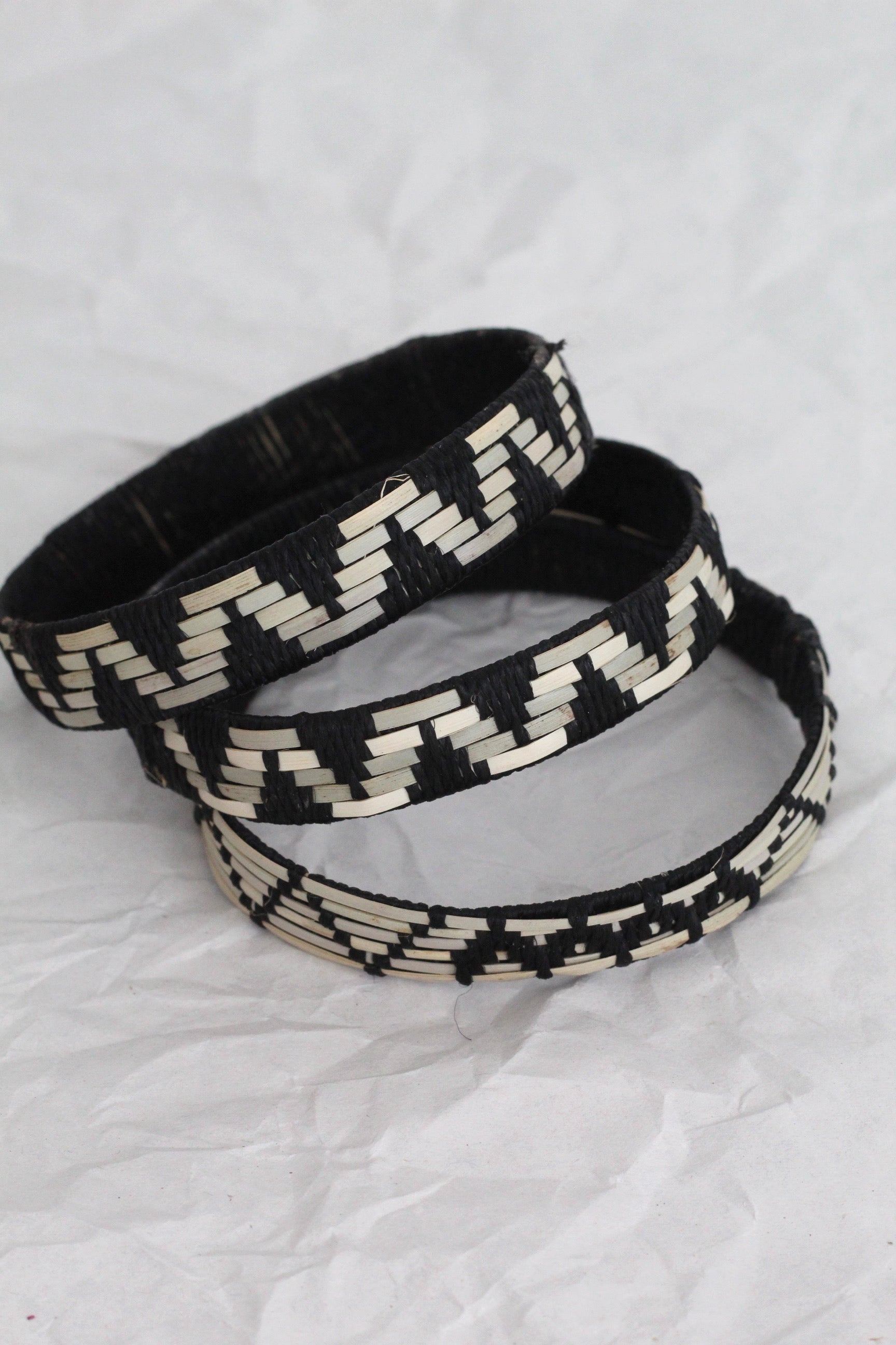 Selva Bangle Bracelet #019, handcrafted plant fibre, Argentinian jungle