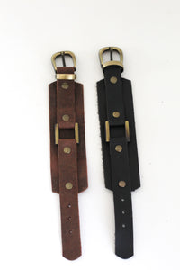 BLACK FRIDAY UP TO 40%OFF | Tanned Leather Bracelet #002