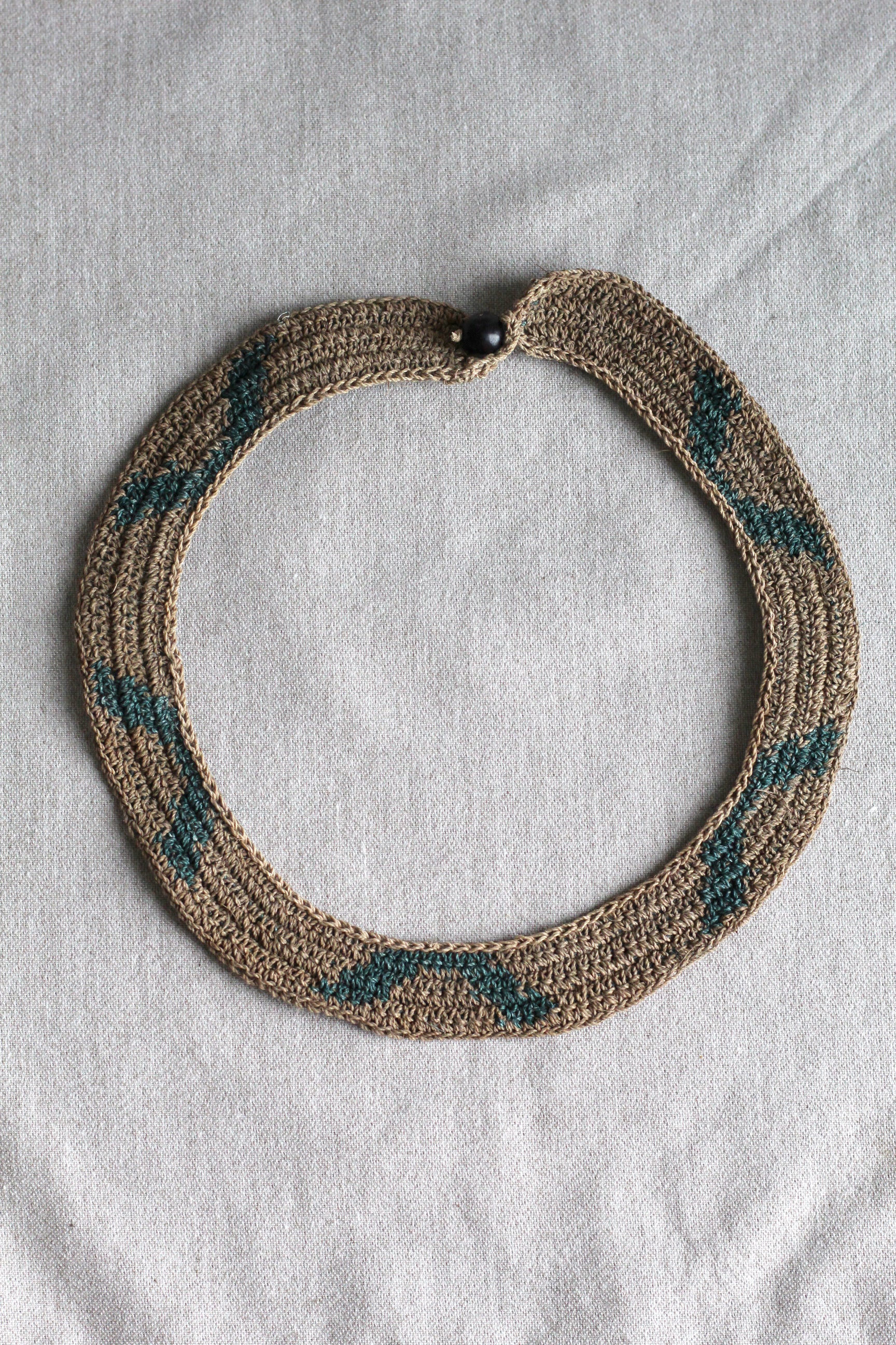 Necklace #0106 | Chocolate & Green