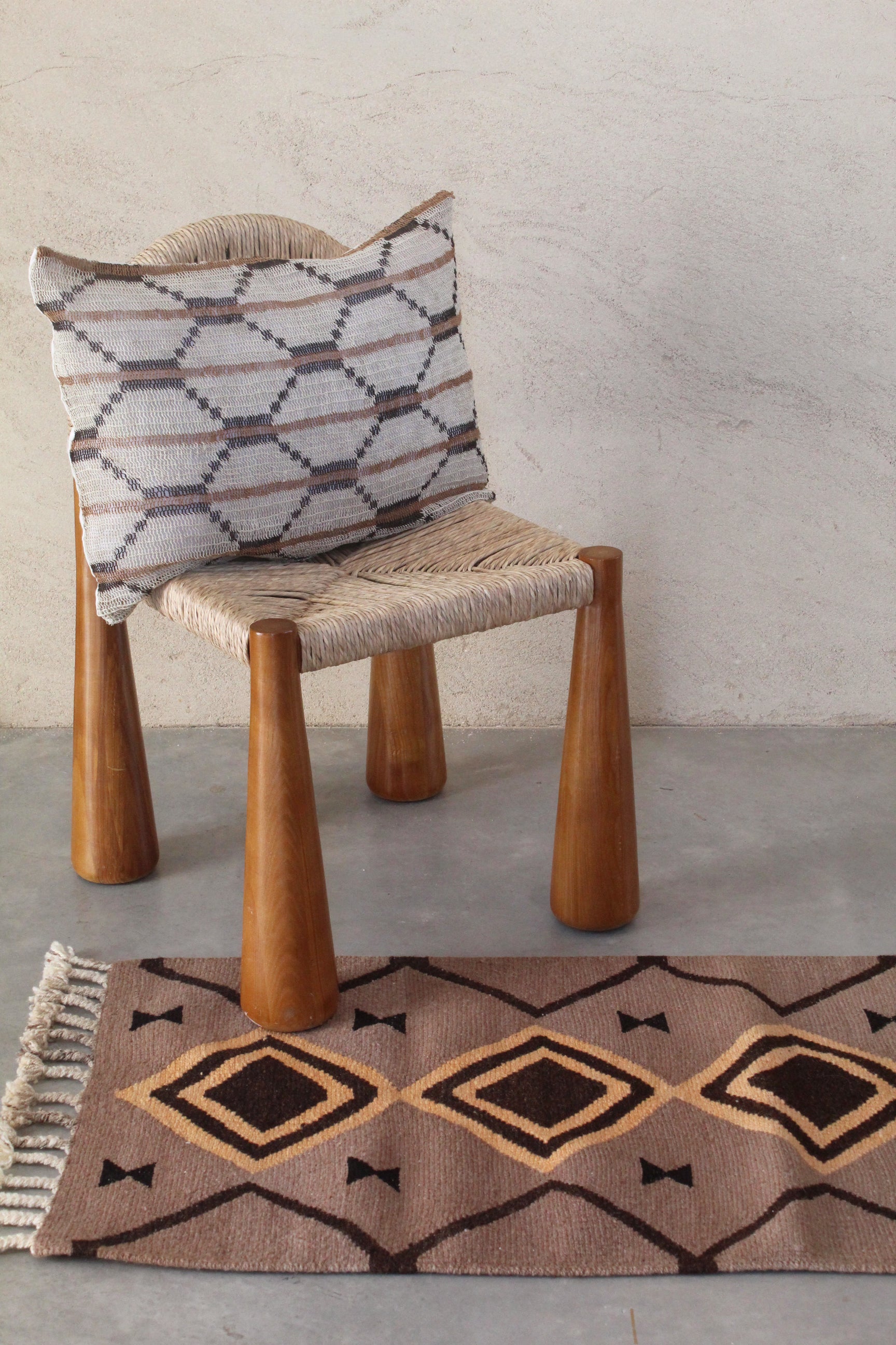 Formosa Qom Textile #023, handwoven sheep wool by Qom artisans, Argentina