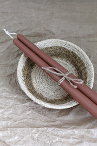 Russet Taper Candle - Set of two-