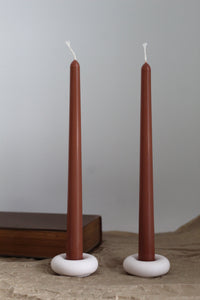 Russet Taper Candle - Set of two-