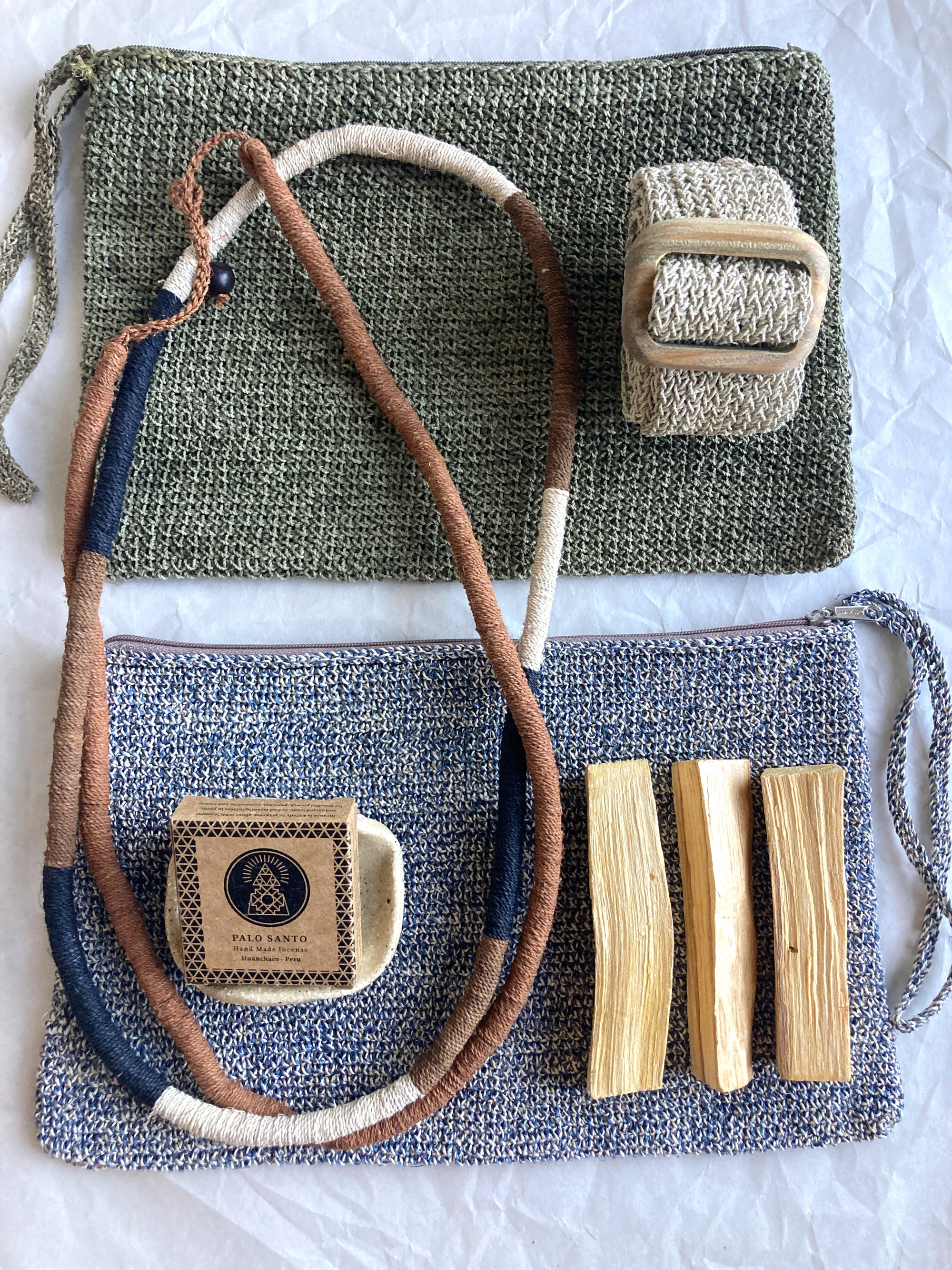 Necklace #0116, handwoven chaguar by Wichi artisans, Argentina