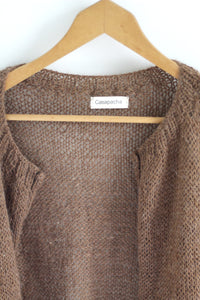 Cardigan en laine de lama | Caramel