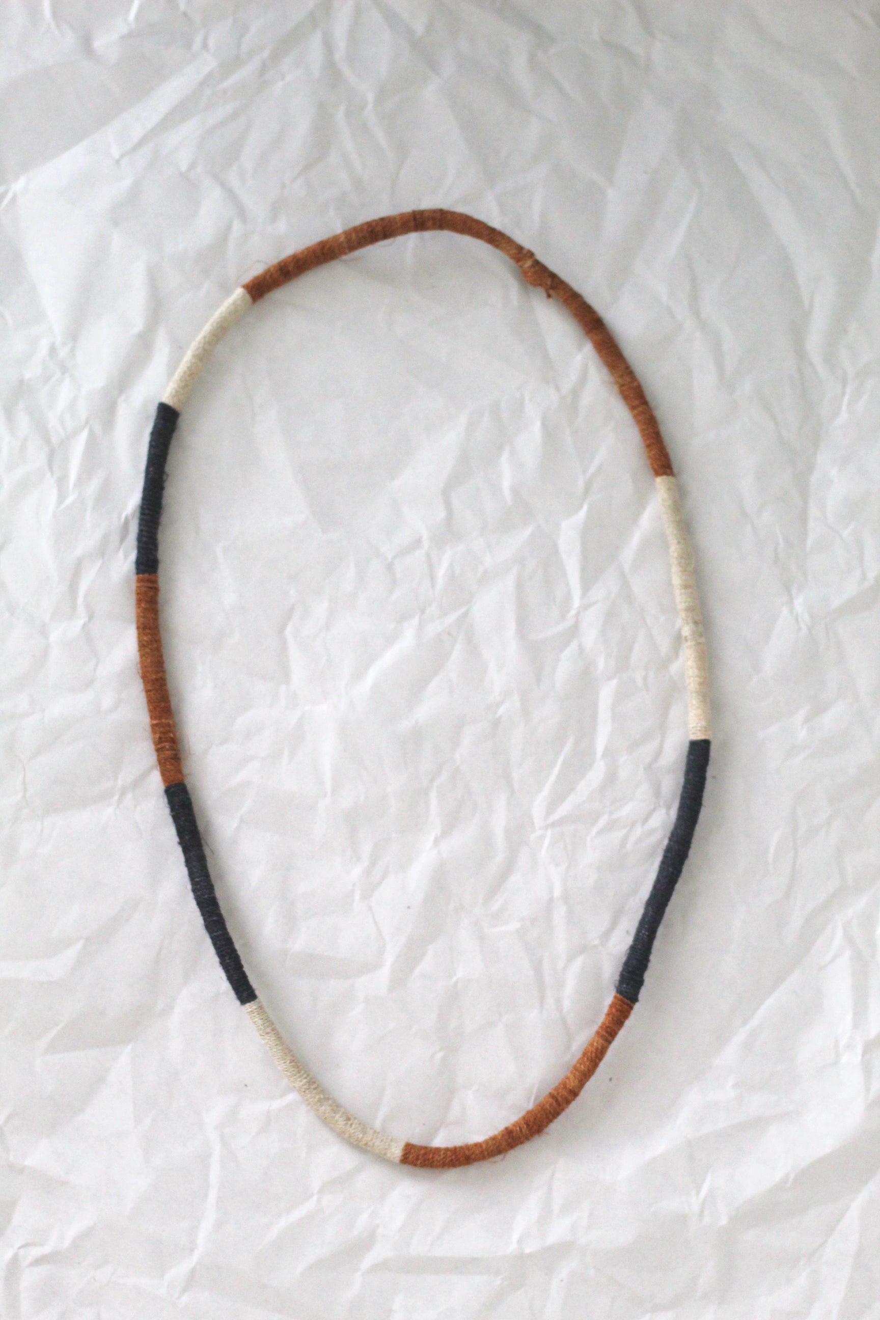Necklace #0116, handwoven chaguar by Wichi artisans, Argentina