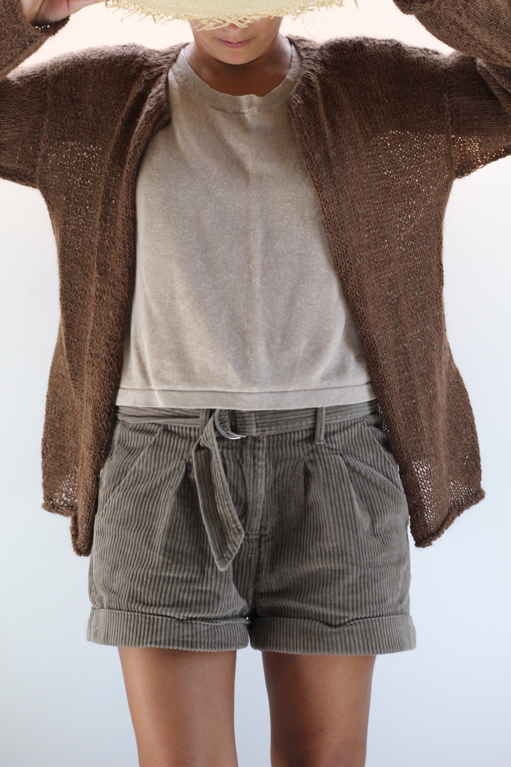 Cardigan en laine de lama | Caramel