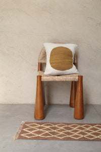 Wool Square Cushion | Ocre Circulo