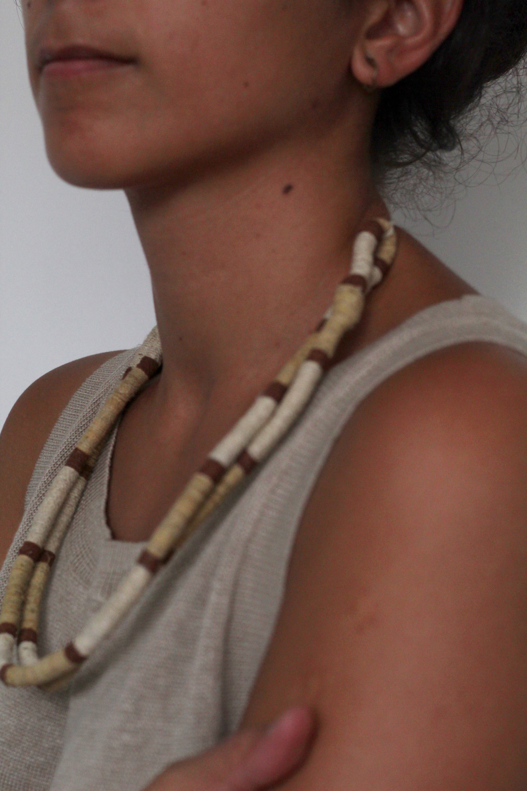Necklace #0112, handwoven chaguar by Wichi artisans, Argentina