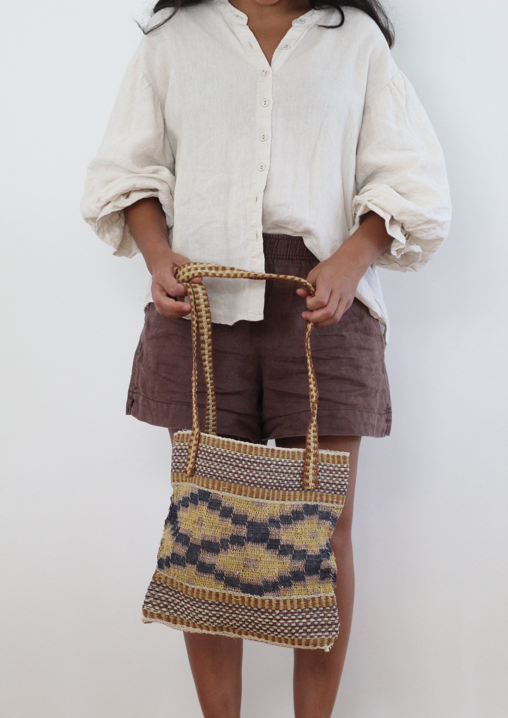 Hand woven Tierra bag #0290