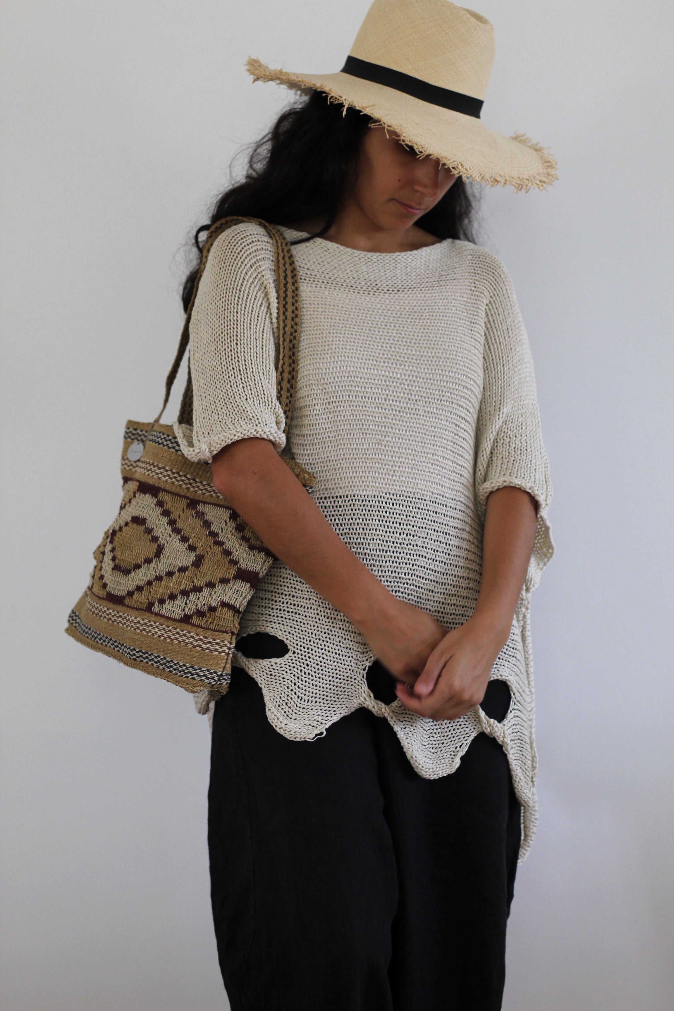 BLACK FRIDAY 25% OFF | Hand woven Tierra Bag #0355