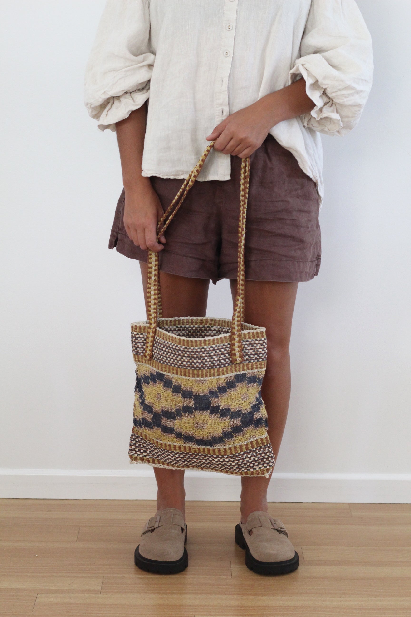 Hand woven Tierra bag #0290