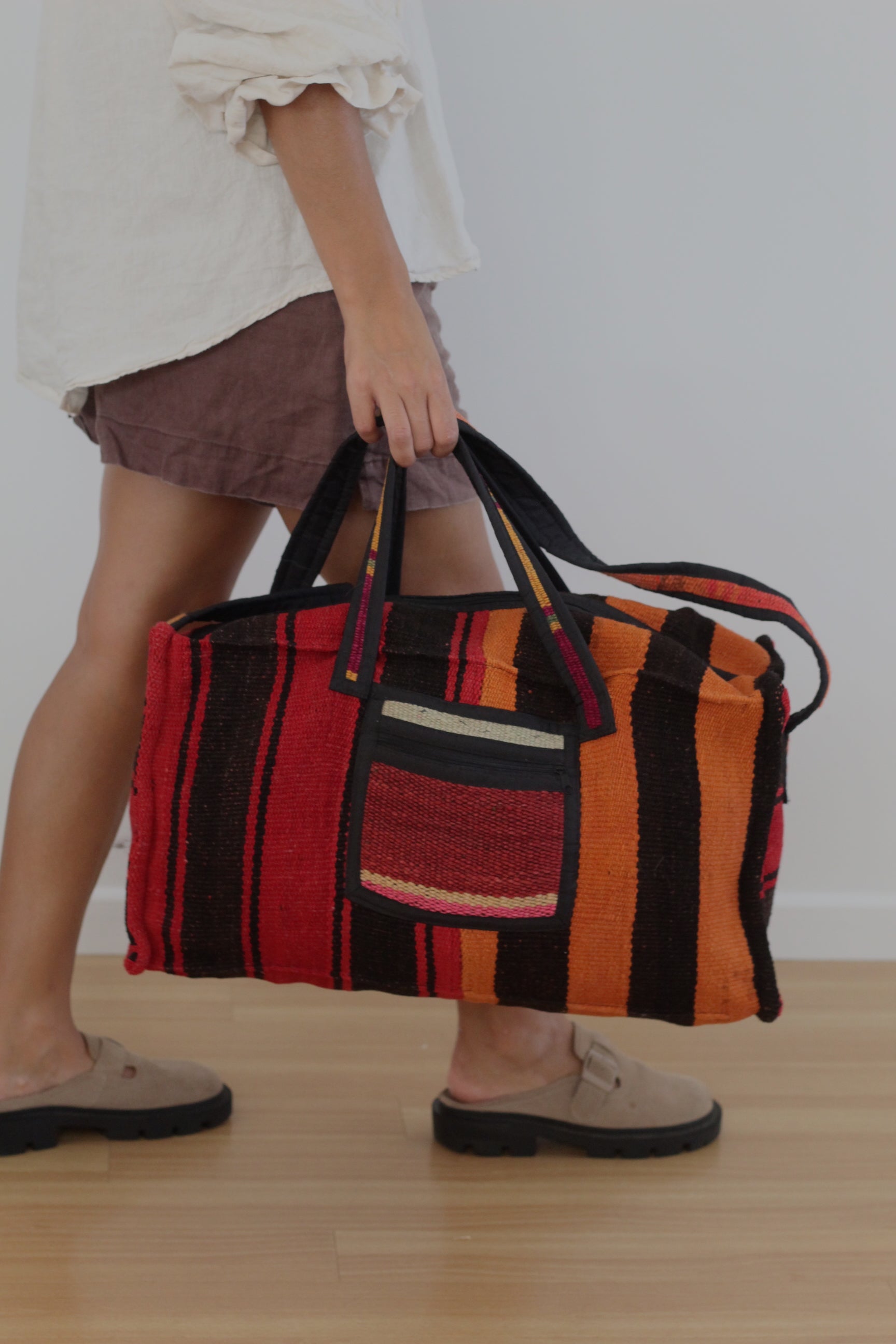 Frazada Weekender Bag #002, sheep wool from Peruvian Andes