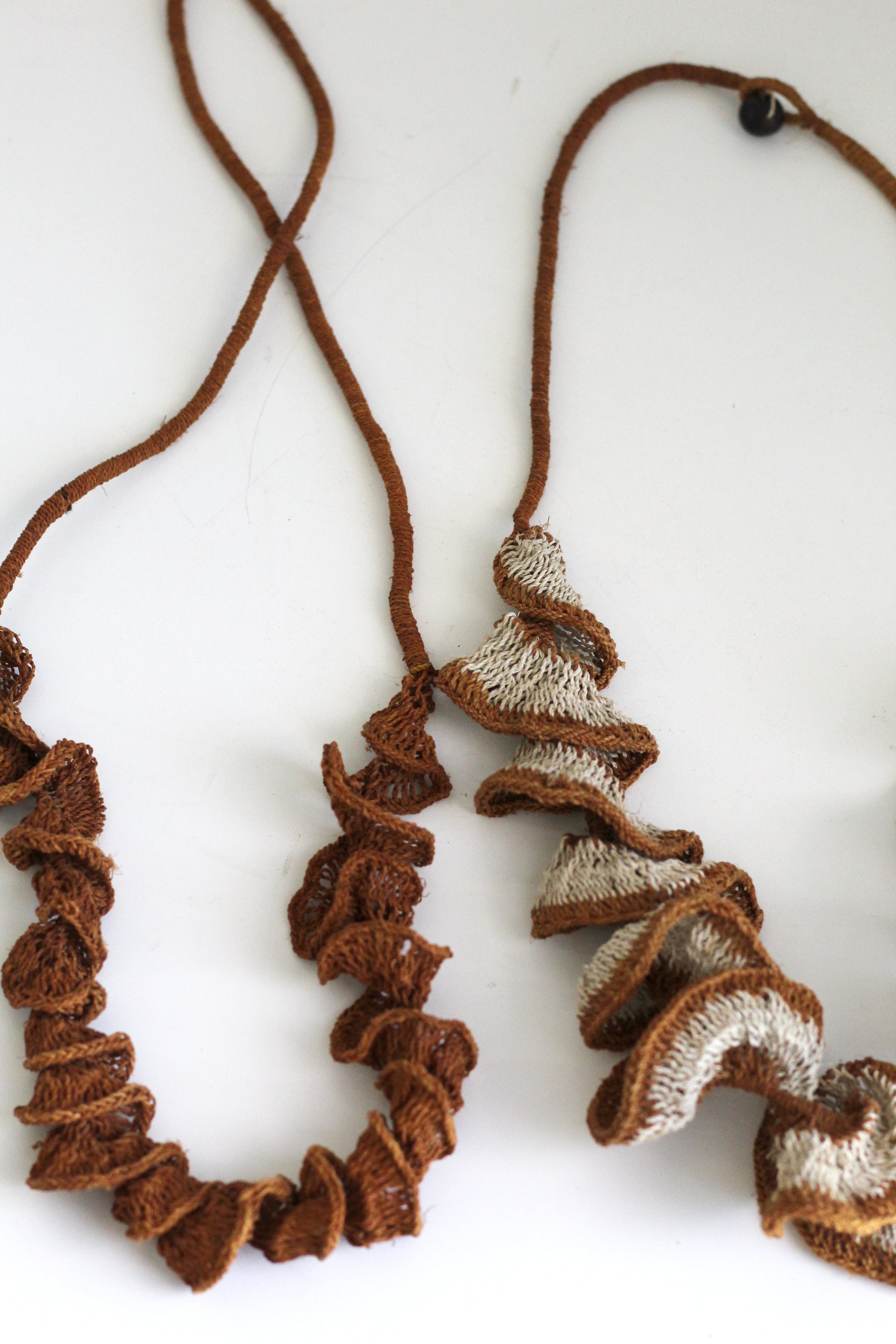 Necklace #076 Rust, handwoven chaguar by Wichi artisans, Argentina