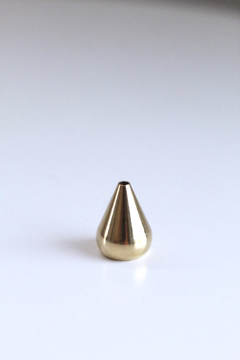 Brass Water Drop Incense Holder, minimalist design