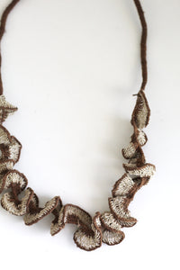 Necklace #085 | Chocolate & Natural