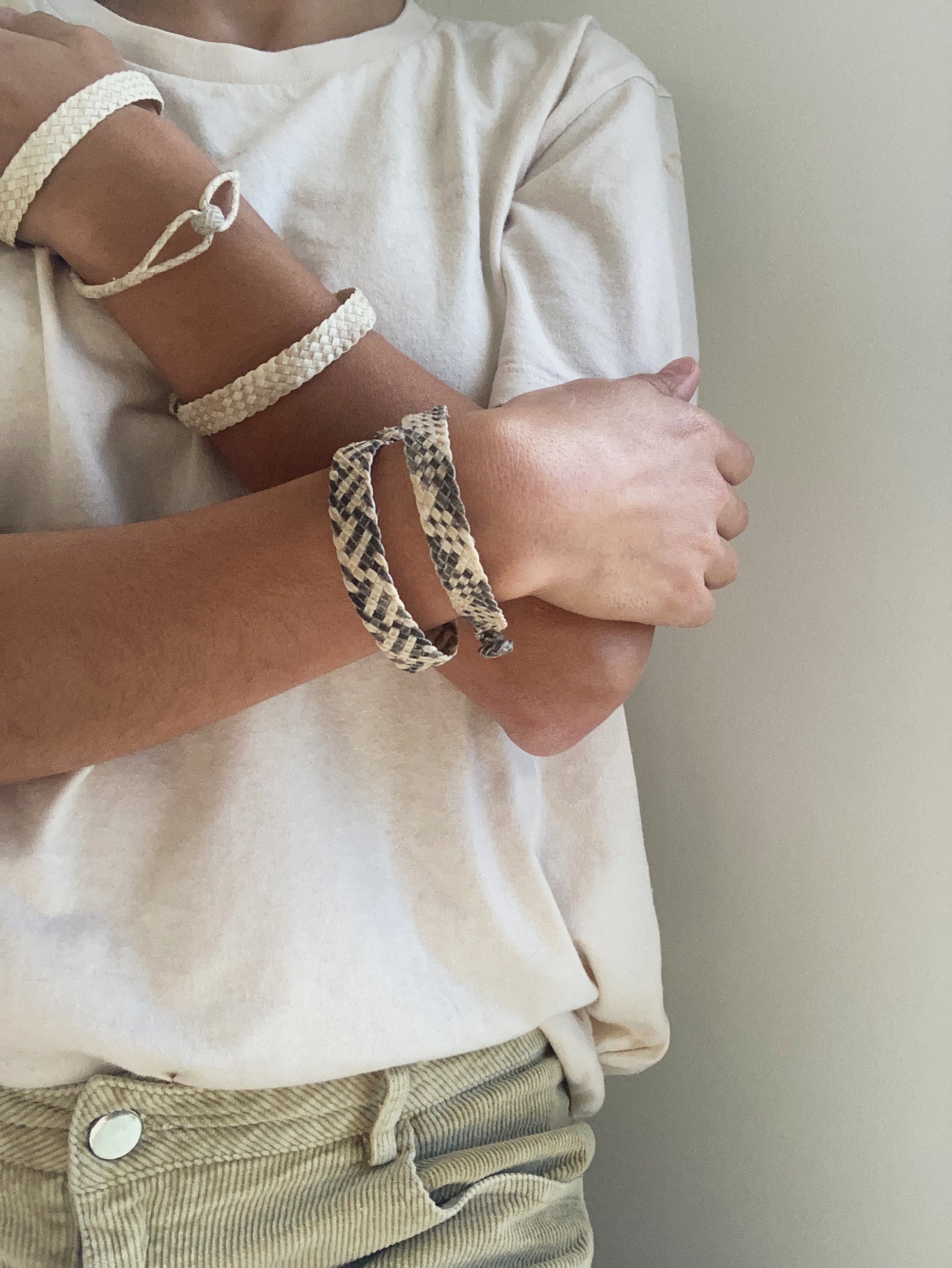 Leather Bracelet #001, handcrafted natural leather, Argentina