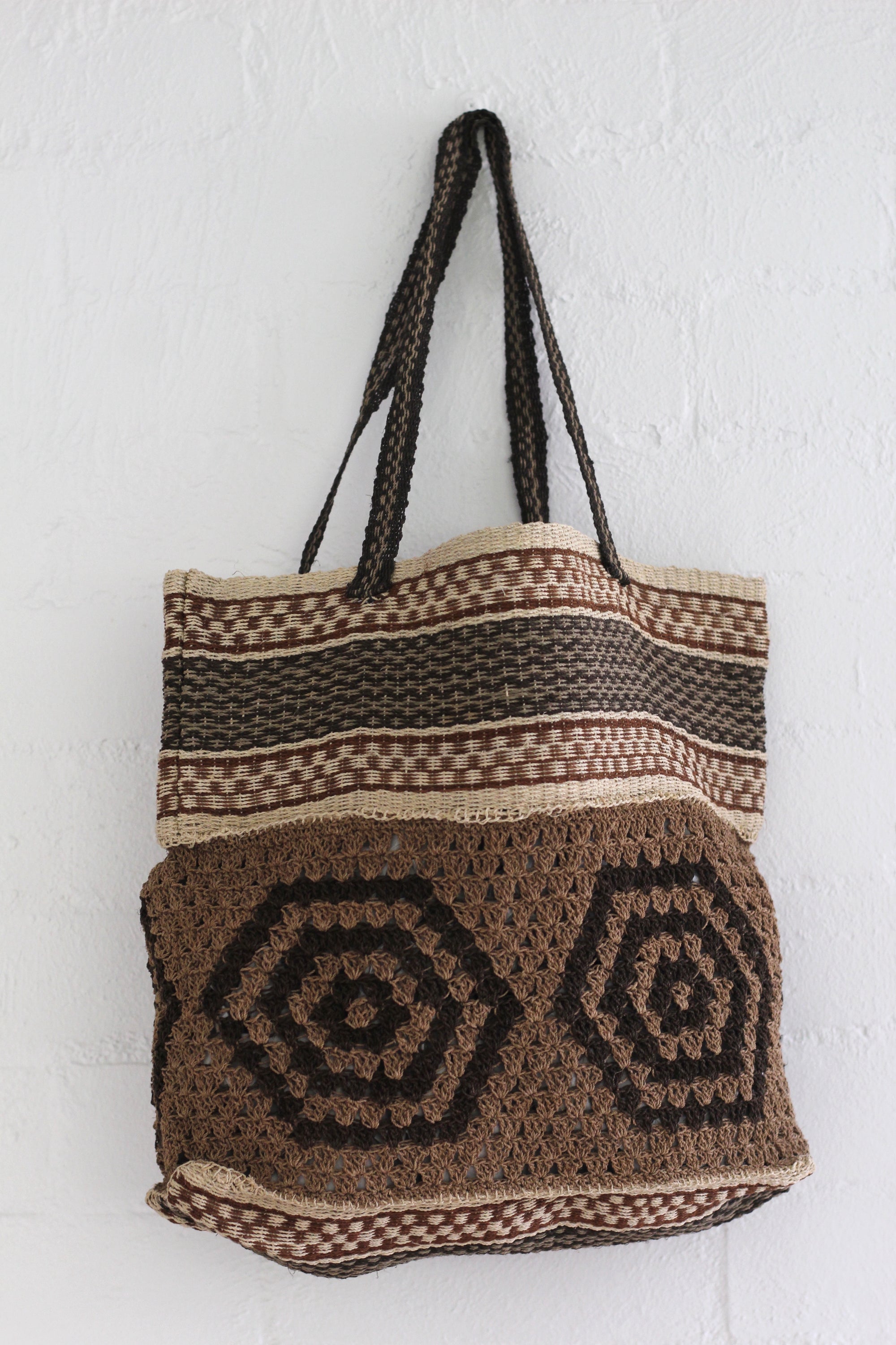 Hand Woven Oversized Bag #060, chaguar fibre by Wichi artisans, Argentina