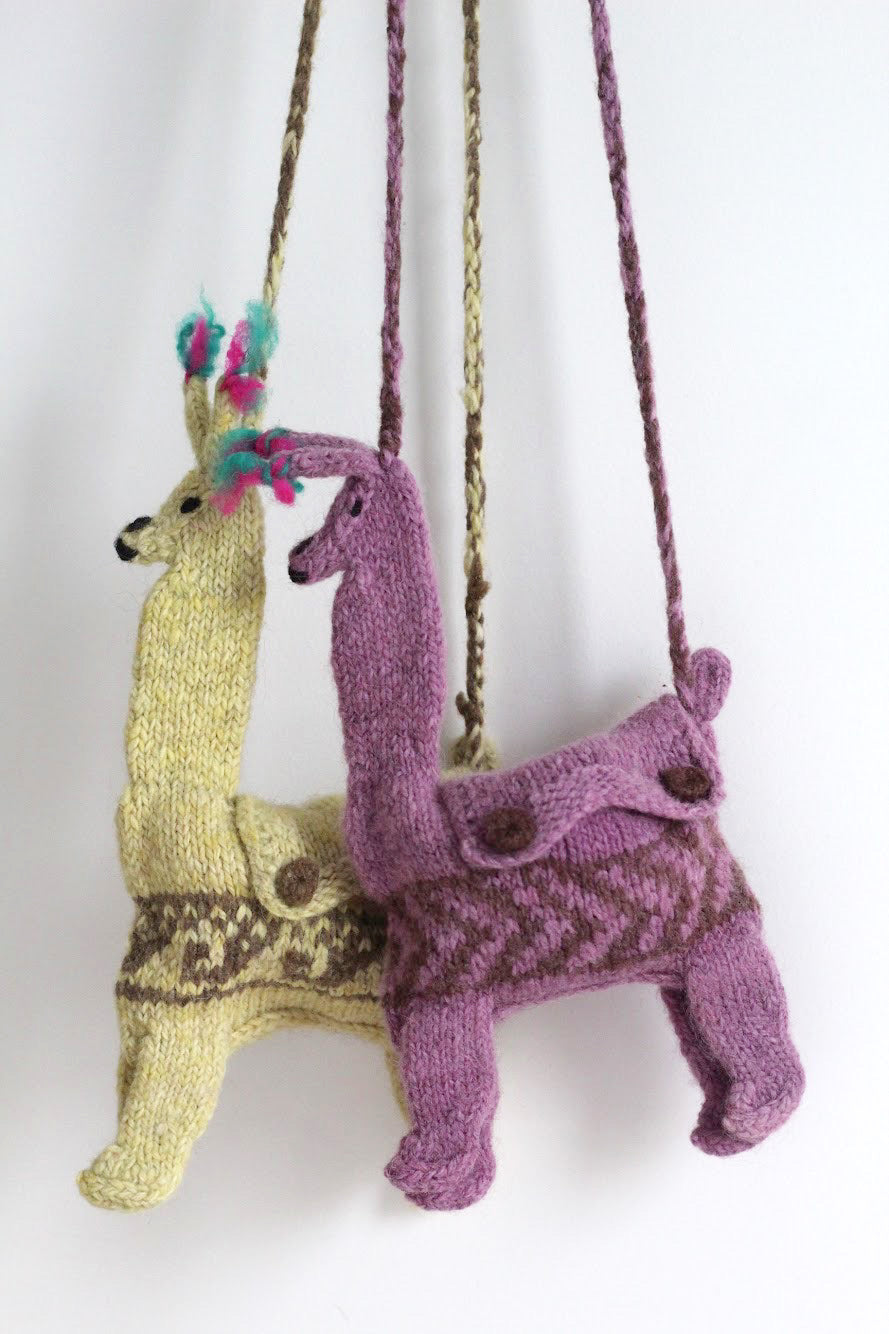 Decorative Llama Mini Bag | Lilac