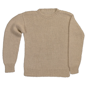 Hand Knitted Classic Sweater | Latte