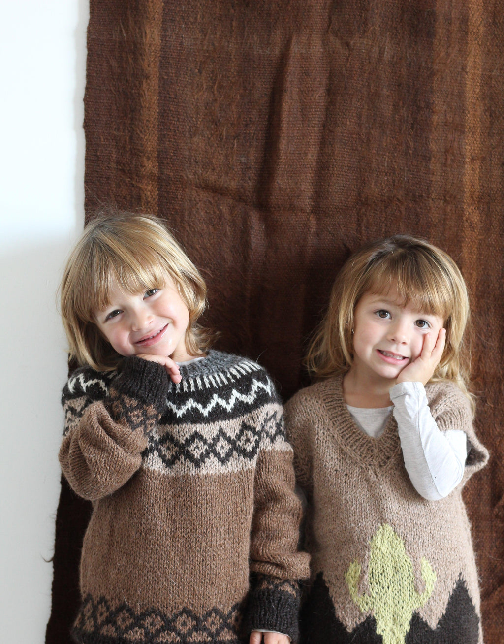 Hand Knitted Brown Andino Sweater - Casapacha