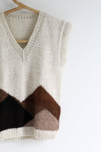 Hand Knitted Natural Cerros Vest - Casapacha